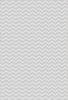 Waschbarer Grauer Chevron-Teppich 