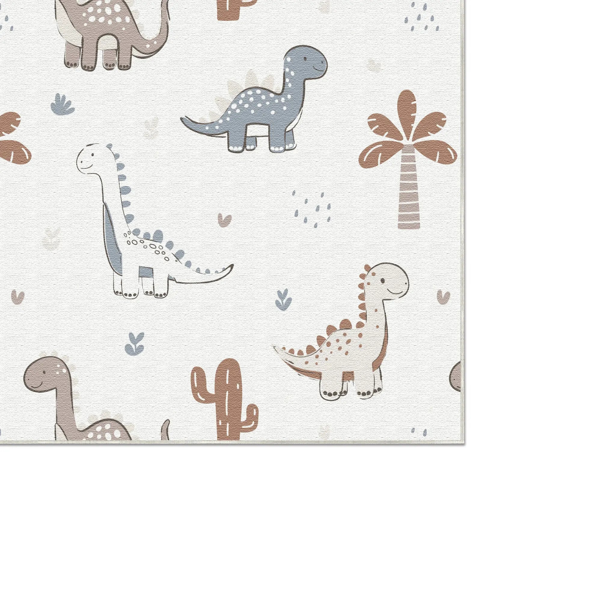 Freundliche Dino-Welt Kinderteppich