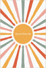 Retro Sunshine Burst | Personalisierbarer Teppich 