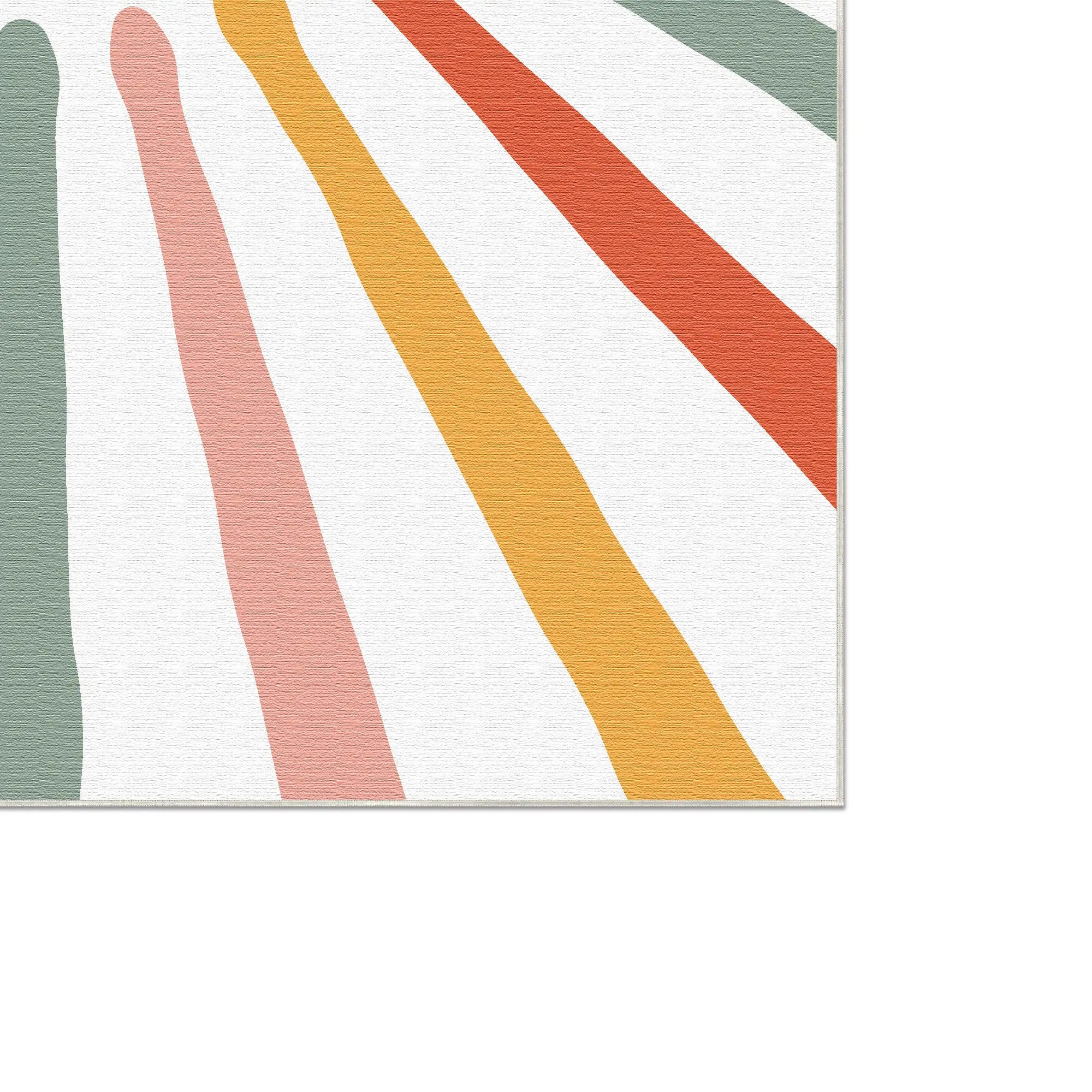Retro Sunshine Burst | Personalisierbarer Teppich