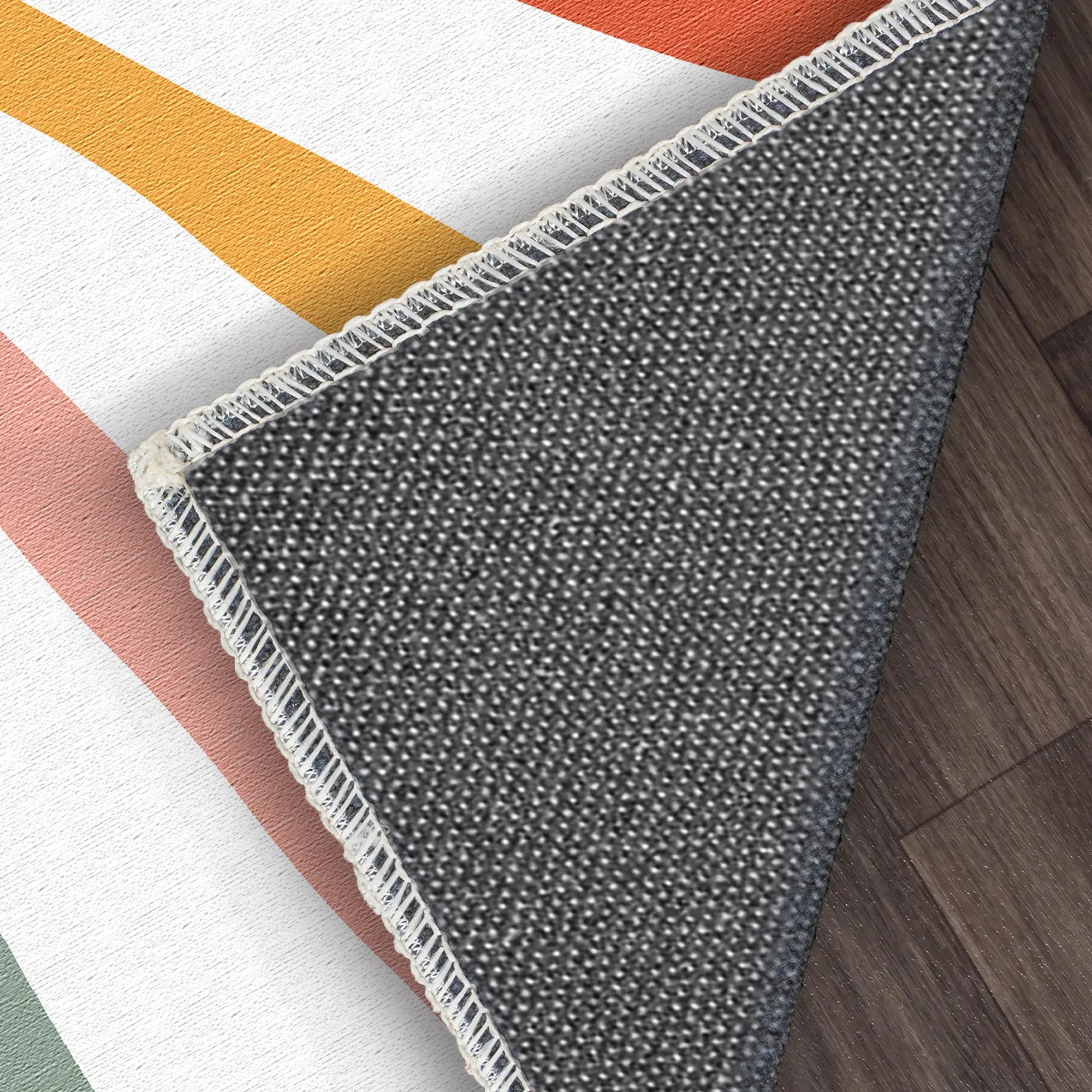 Retro Sunshine Burst | Personalisierbarer Teppich