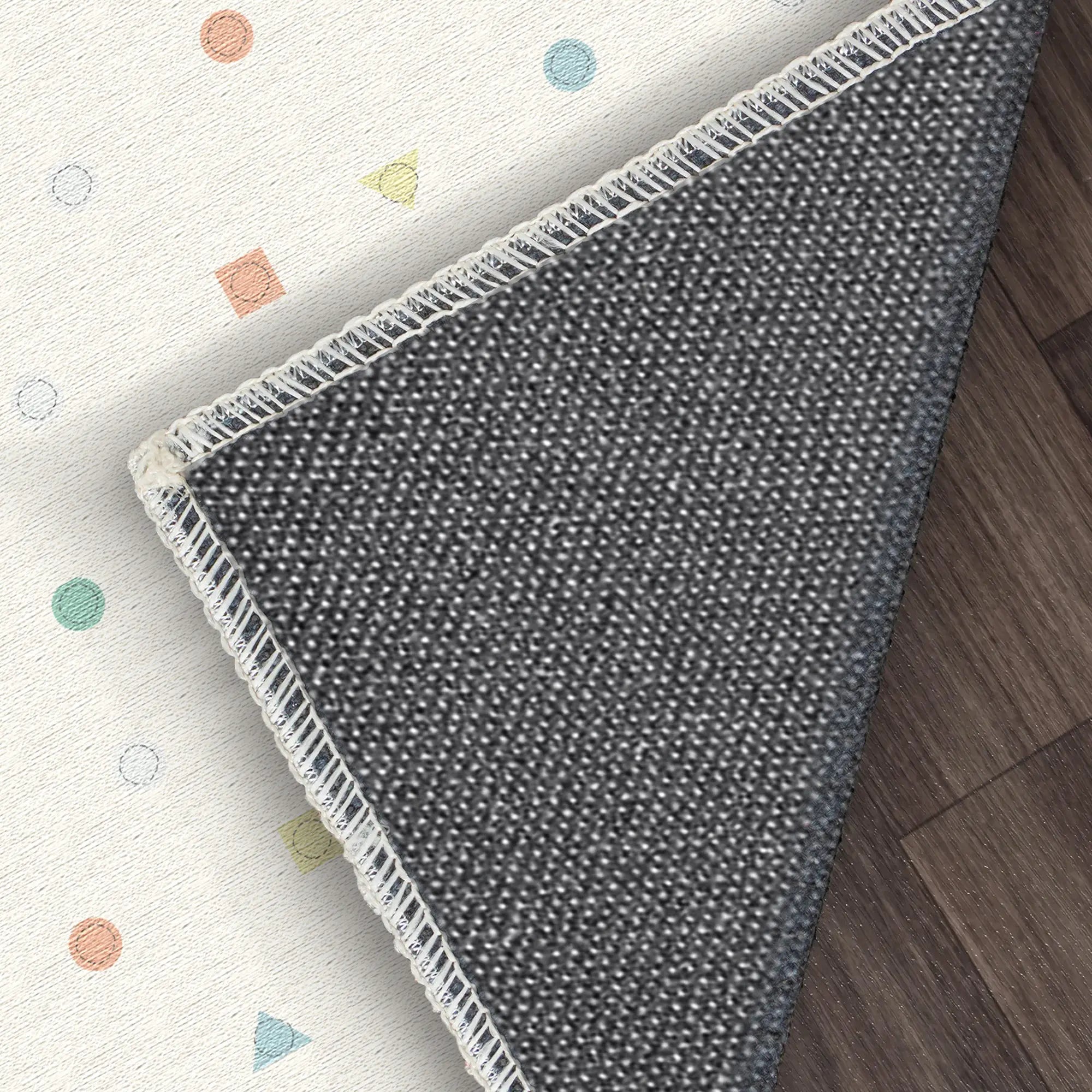 Pastell Geometrischer Waschbarer Kinderzimmer Teppich