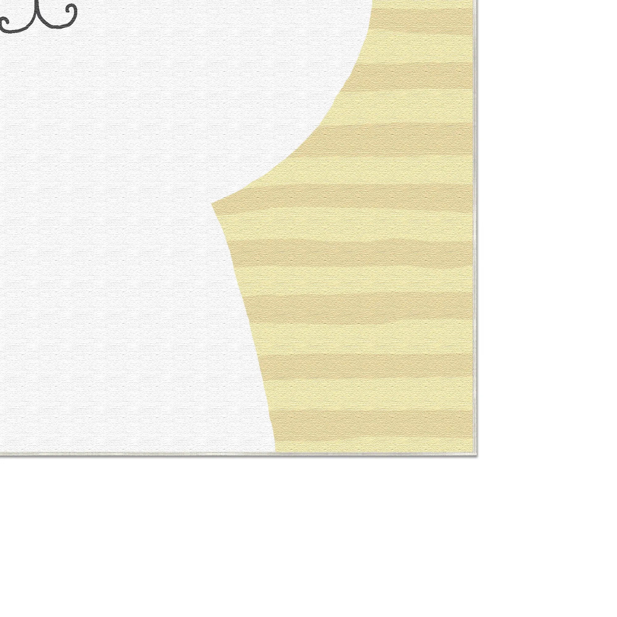 Anpassbarer süßer Katzen-Charakter Kinderteppich