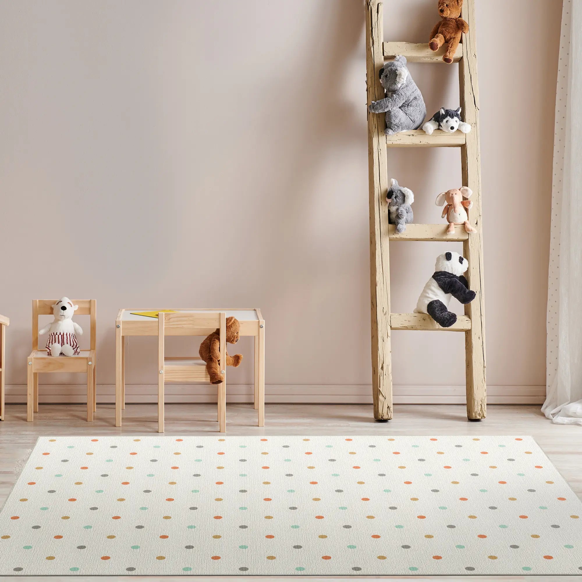 Boho Sonne und Regenbogen-Träume Kinderteppich