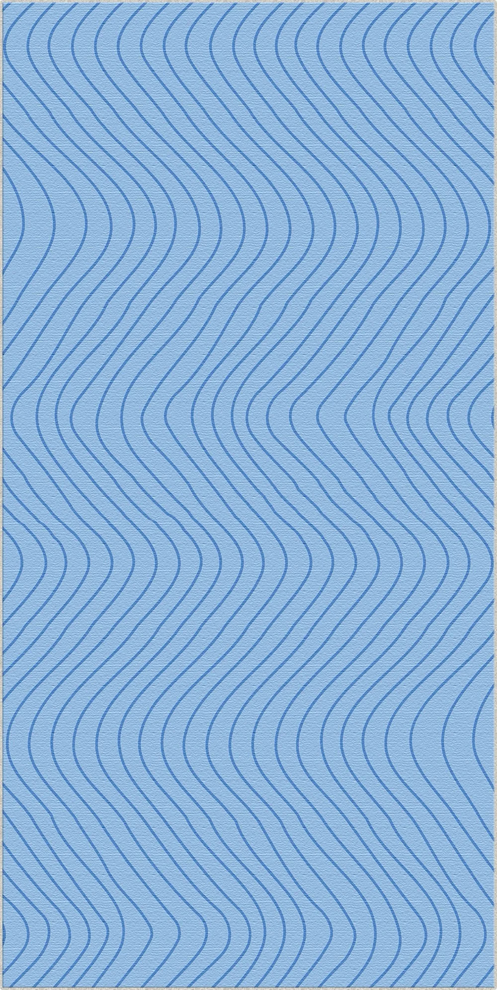 Weicher Himmelblauer Wellenbewegungs-Akzentteppich