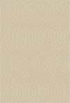 Weicher Beiger Wellenbewegungs-Akzentteppich Beige
