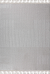 Silver Minimal Texture Rug Cream