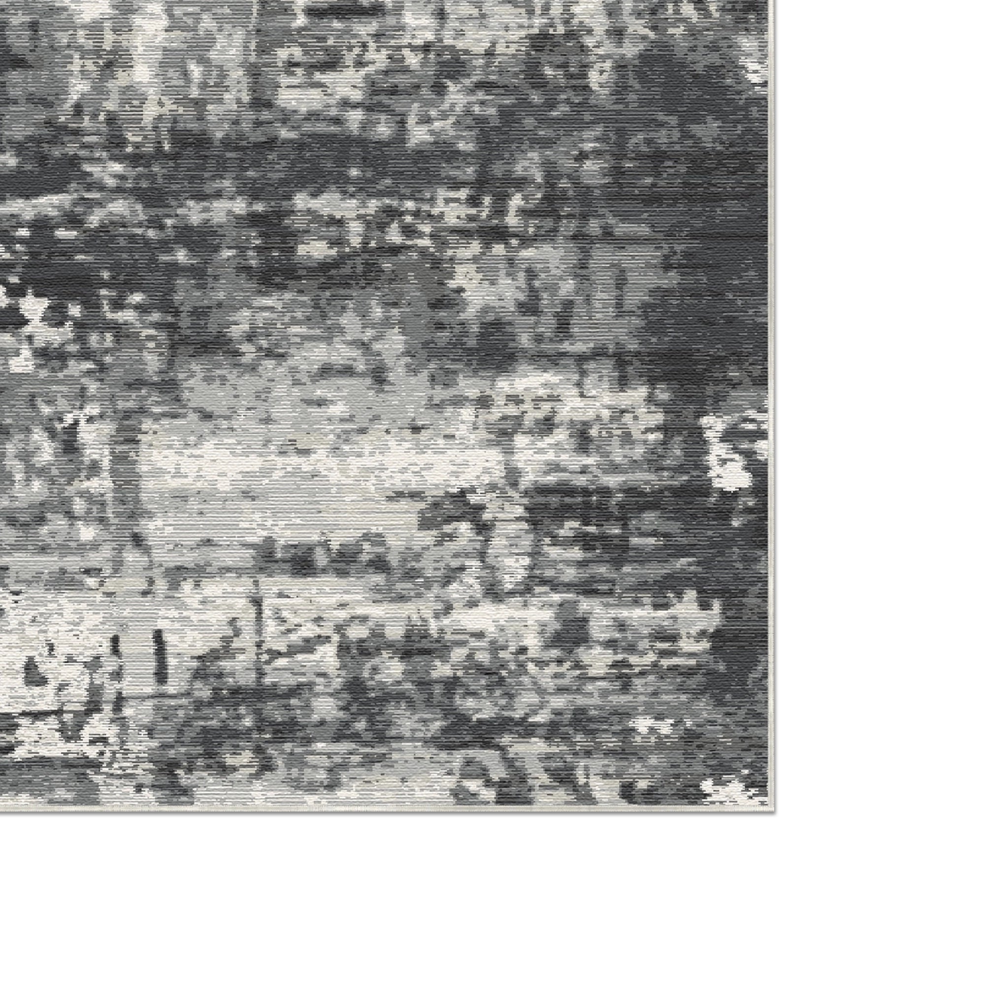 Midnight Drift Industrieller Abstrakter Teppich