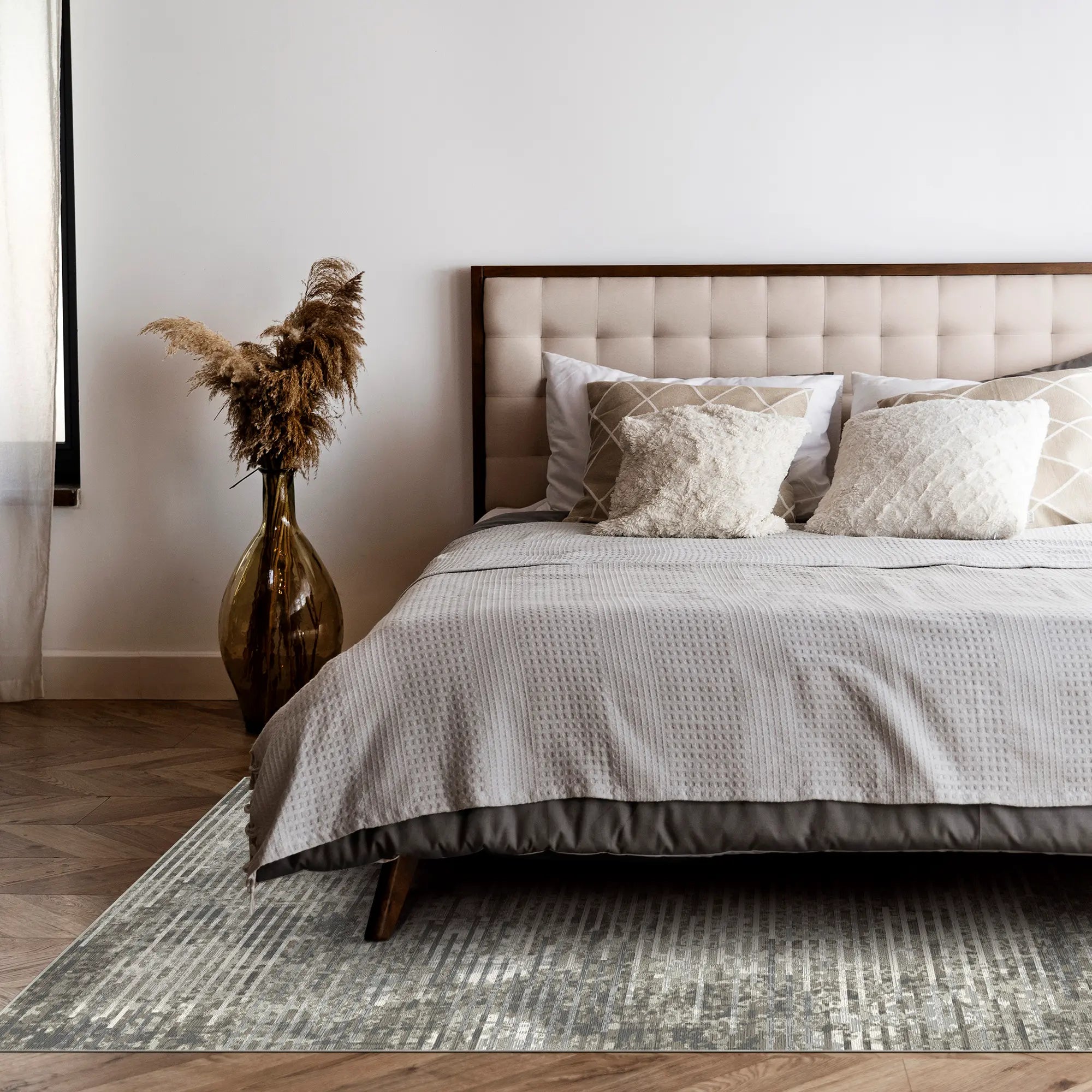 Kiesel Horizont Industrieller Abstrakter Teppich