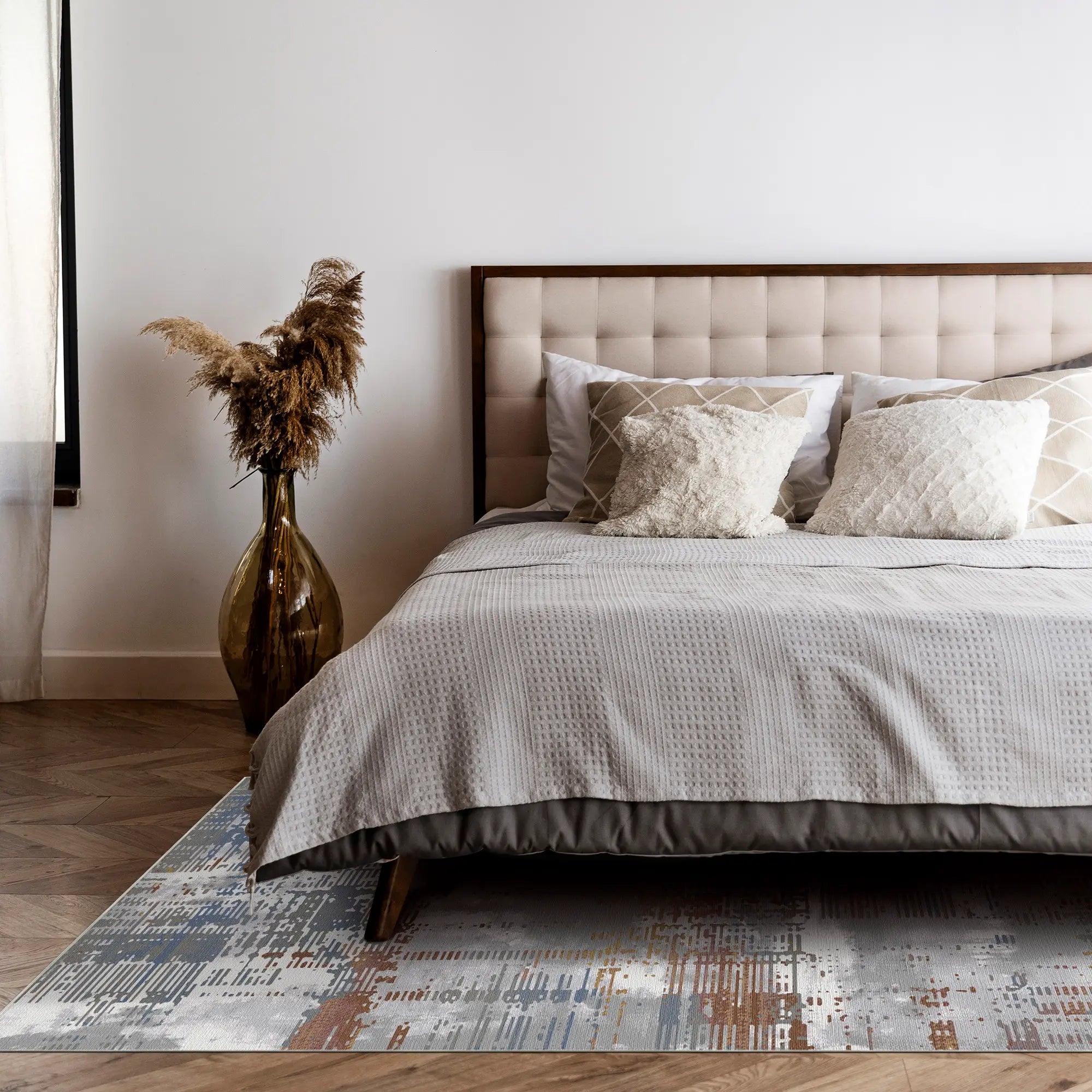 Tektonische Drift Industrieller Glitch Teppich