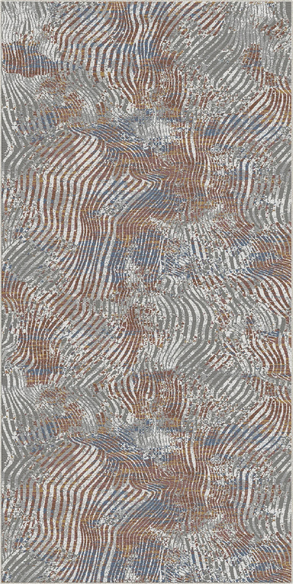 Topografische Welle Abgenutzter Abstrakter Teppich