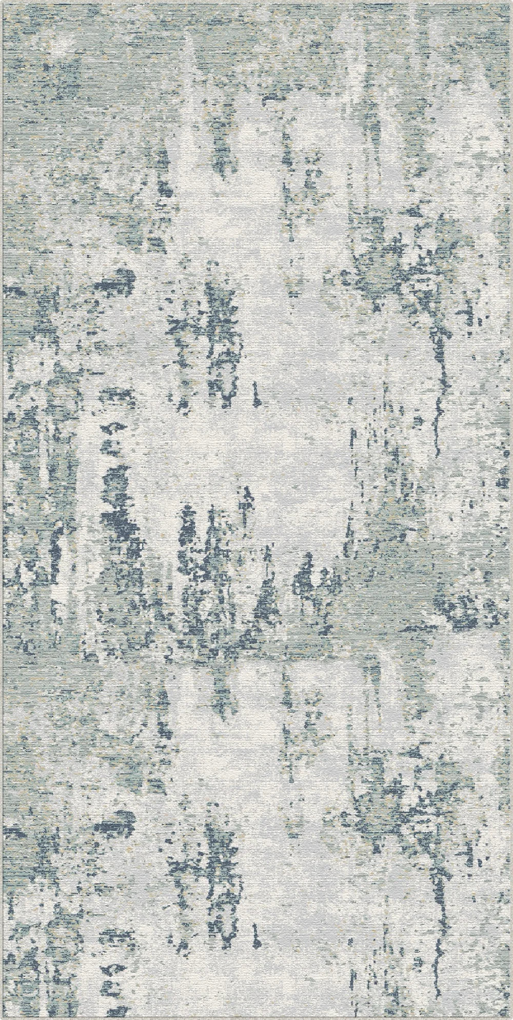 Ozean Patina Abgenutzter Abstrakter Teppich