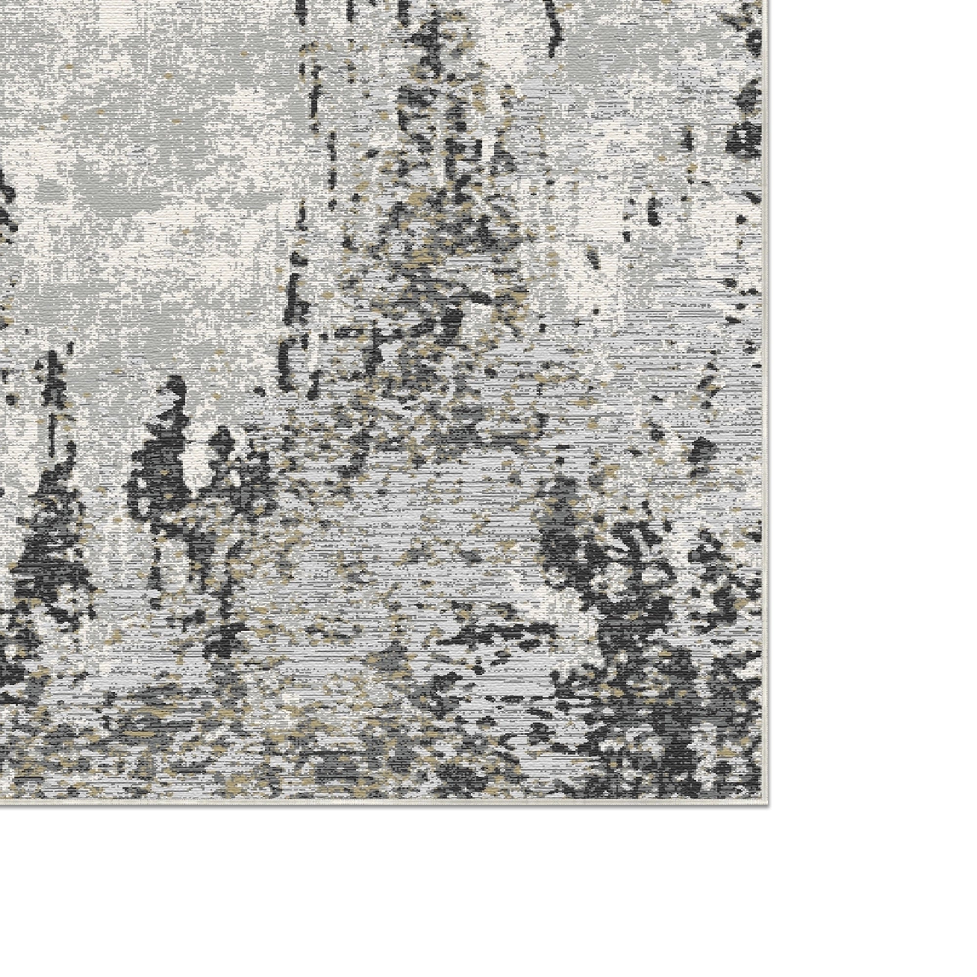 Obsidian Flut Abgenutzter Abstrakter Teppich