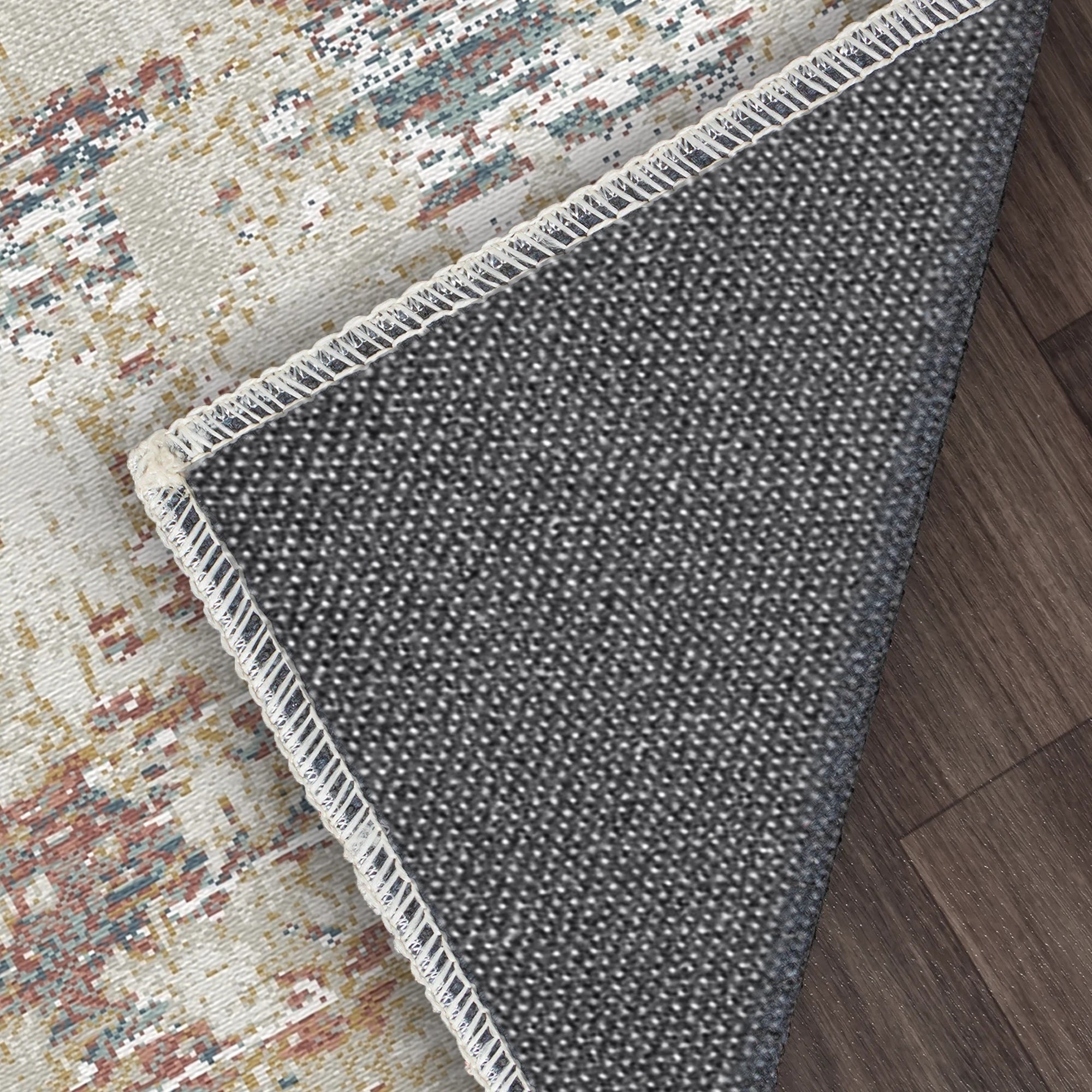 Abstrakter Vintage Teppich in Amber Optik