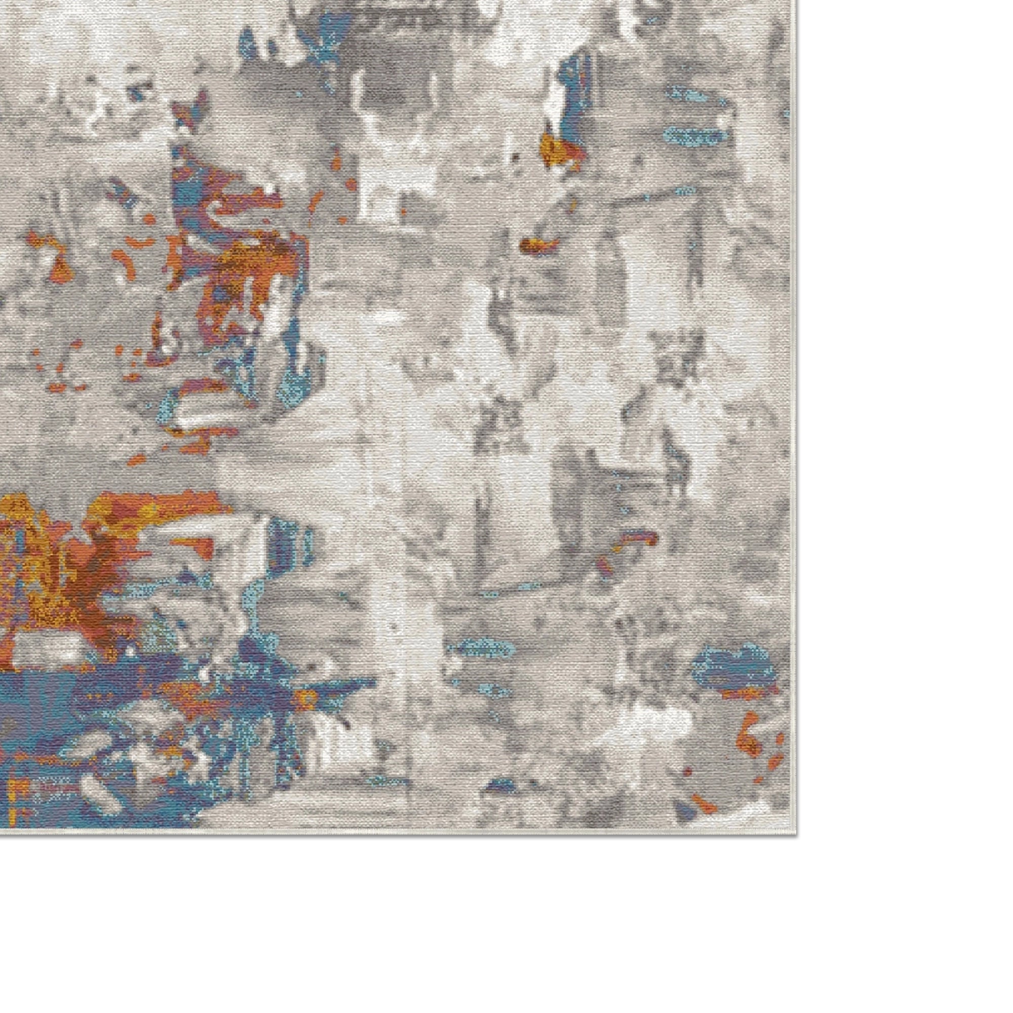 Mirror Slate Abstrakter Teppich im Industrial-Look