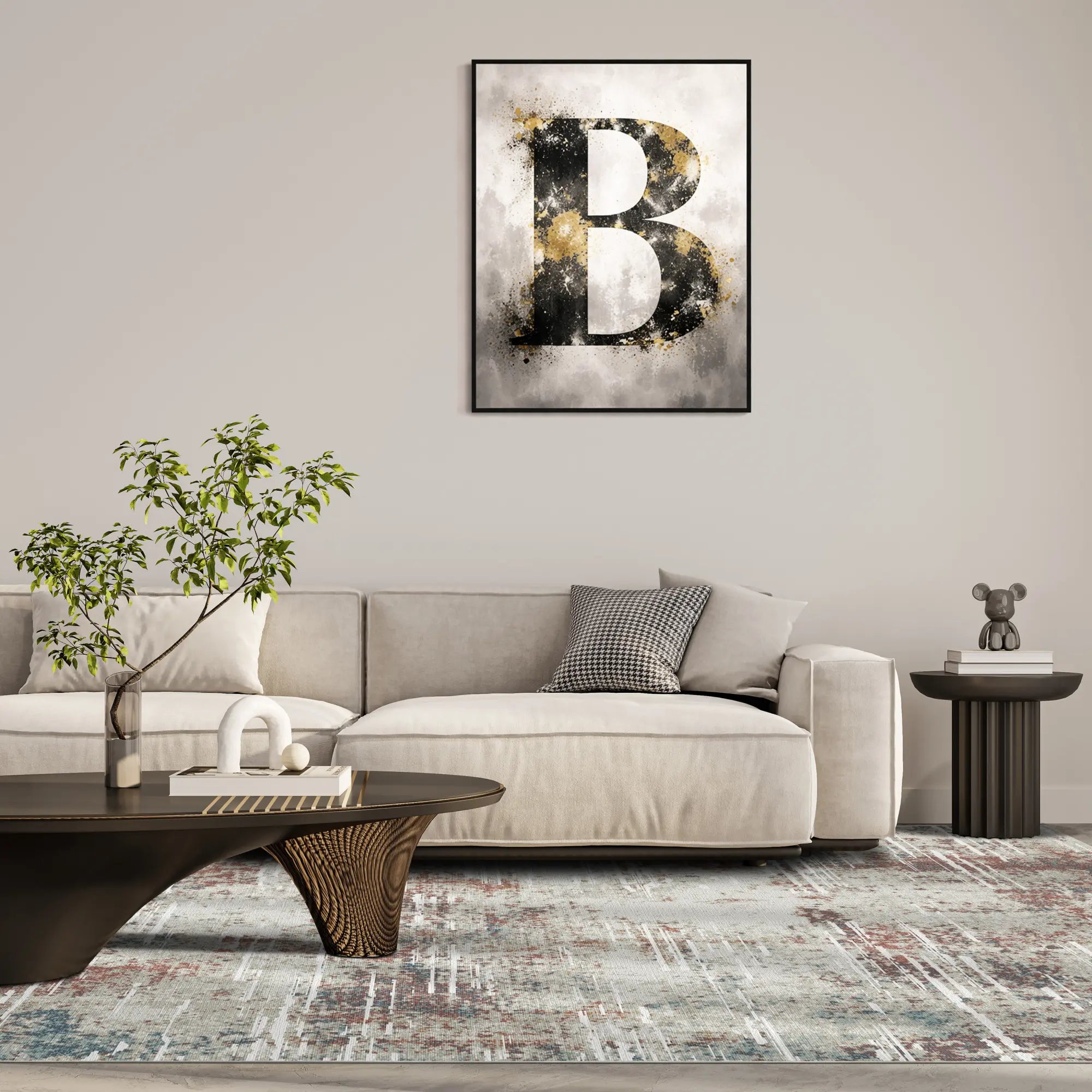 Oxidierter Horizont Abstrakter Teppich