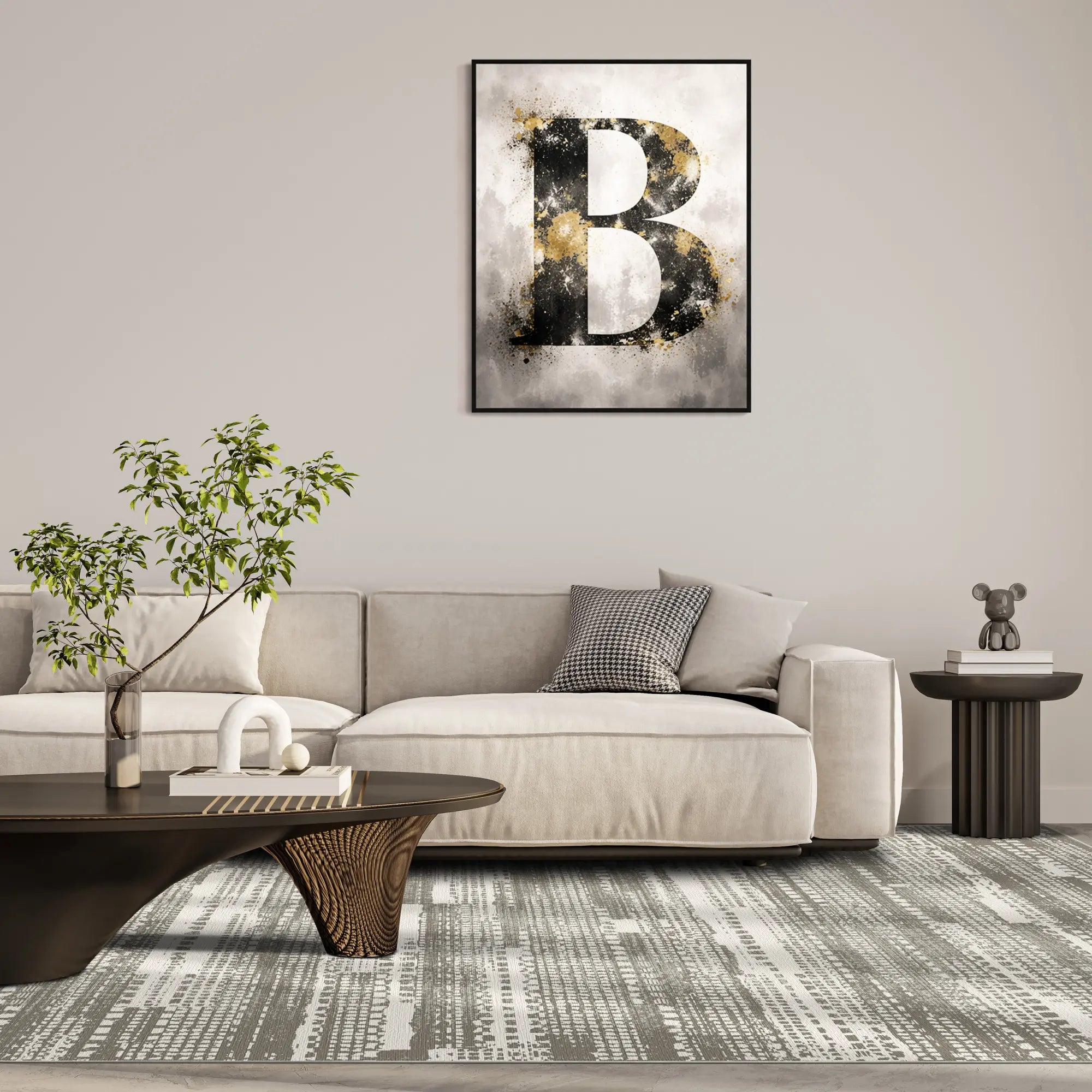 Städtische Matrix Mosaik Teppich