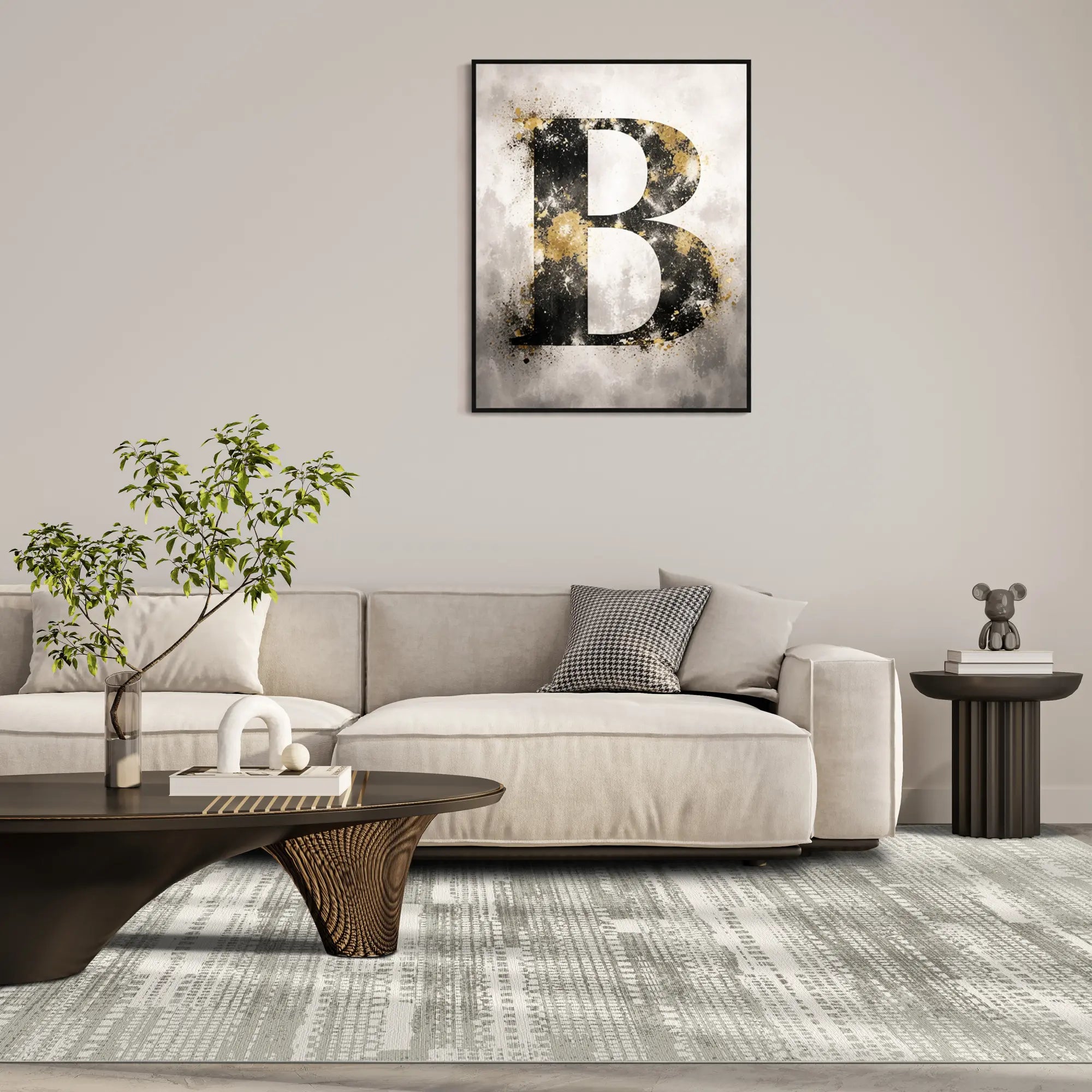 Urban Matrix Beige Teppich