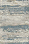 Denim Strata Used-Look Teppich Blau