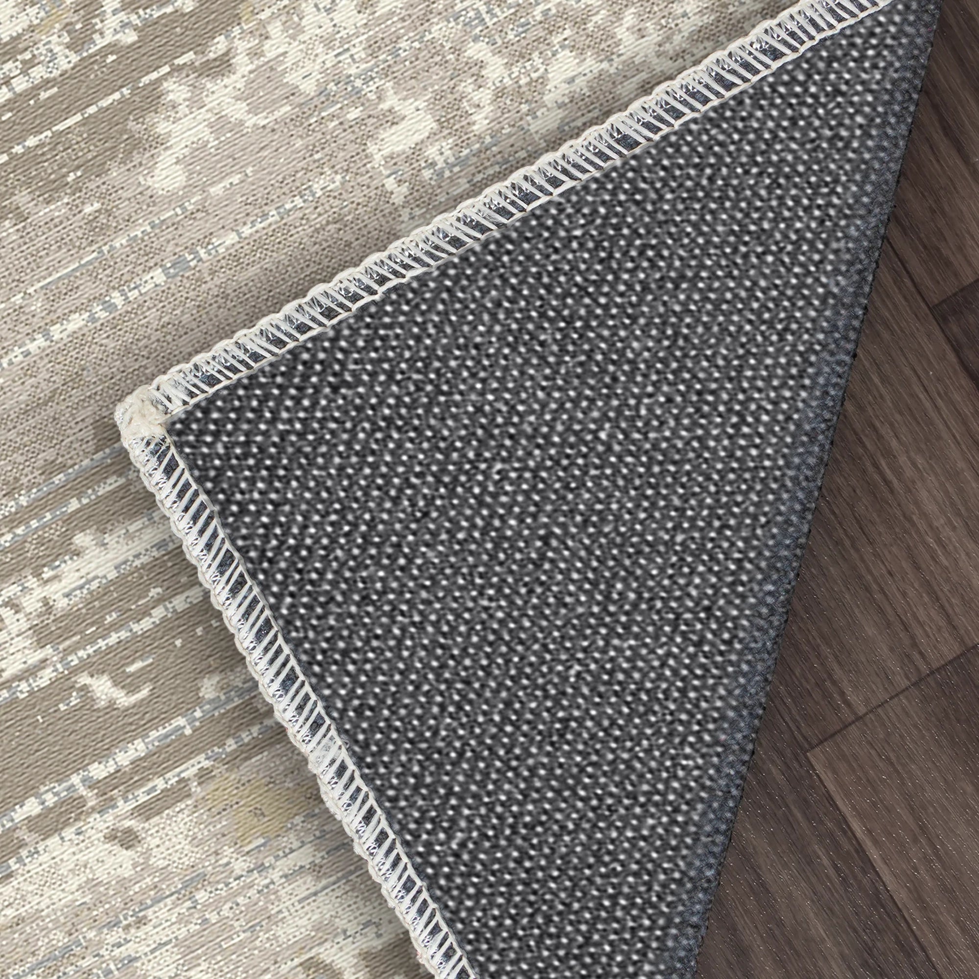 Taupe Strata Used-Look Teppich