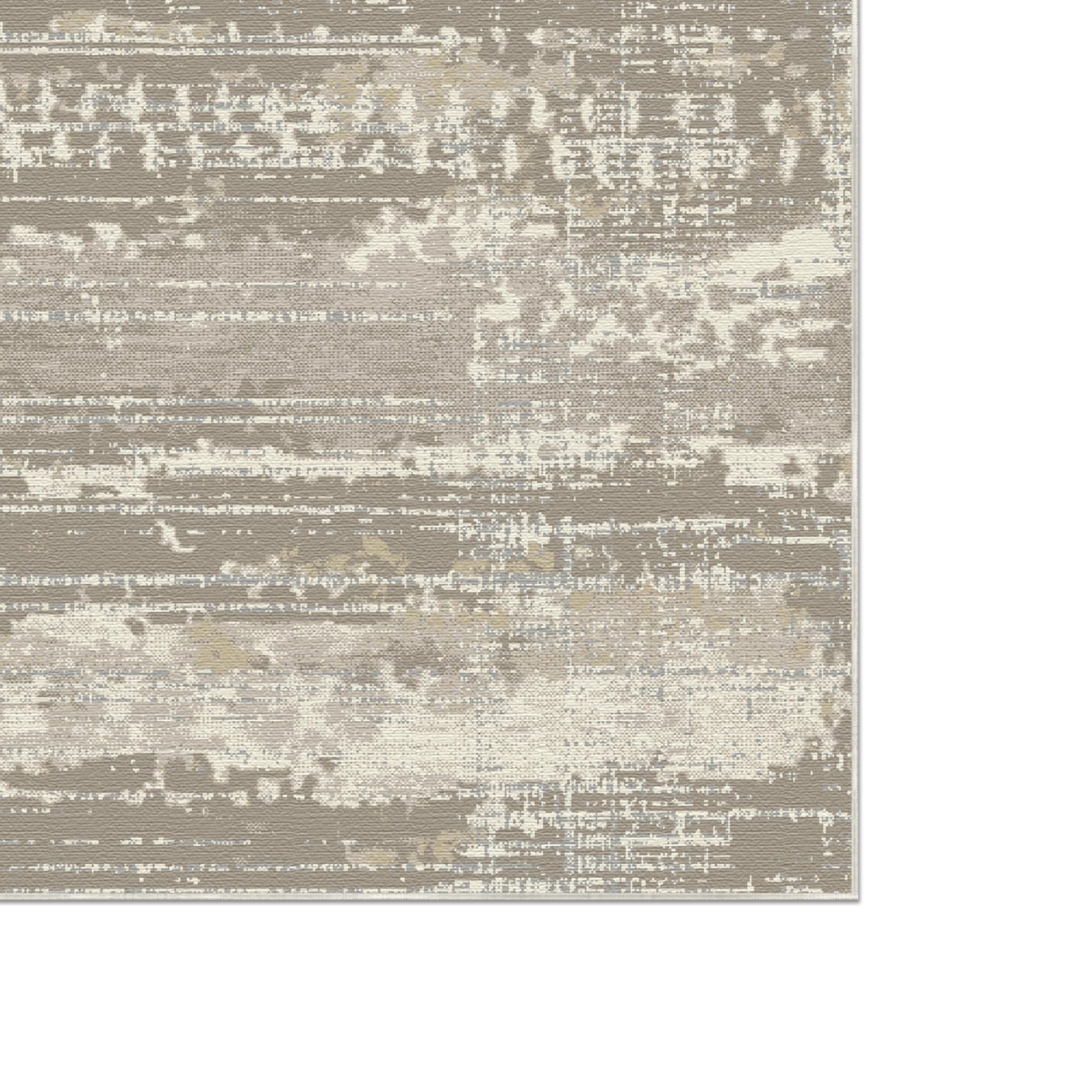 Taupe Strata Used-Look Teppich