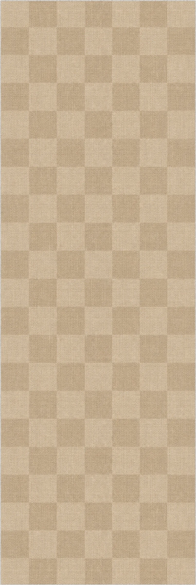 Modernes kariertes Jute-Optik Teppich
