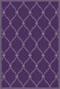 Eleganter Teppich mit barockem Gittermuster in Violett 