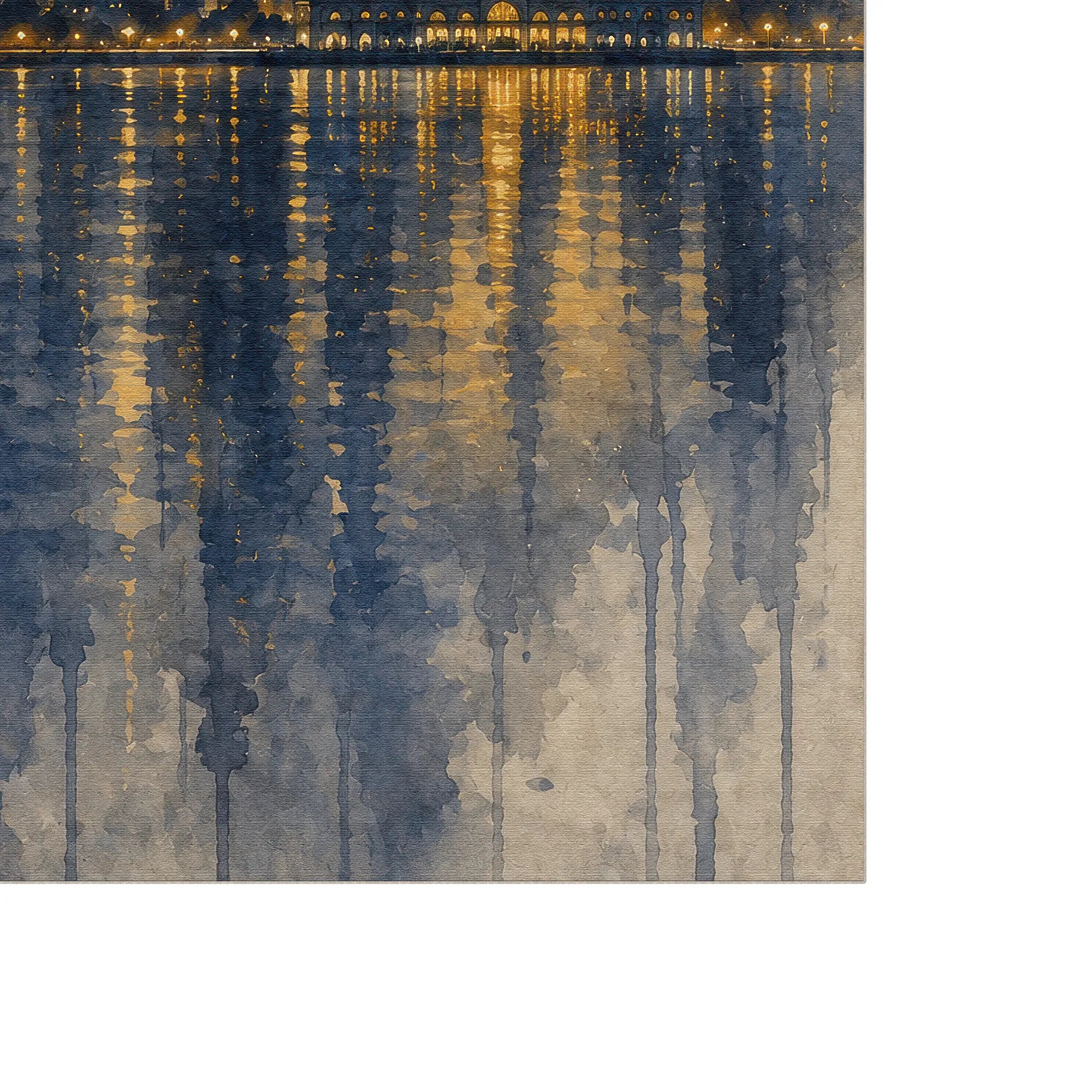 Teppich mit der Skyline der Bucht von San Francisco bei Dämmerung