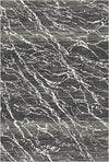 Waschbarer Teppich aus Obsidian Frost Marble Anthrazit