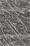 Waschbarer Teppich aus Obsidian Frost Marble Anthrazit