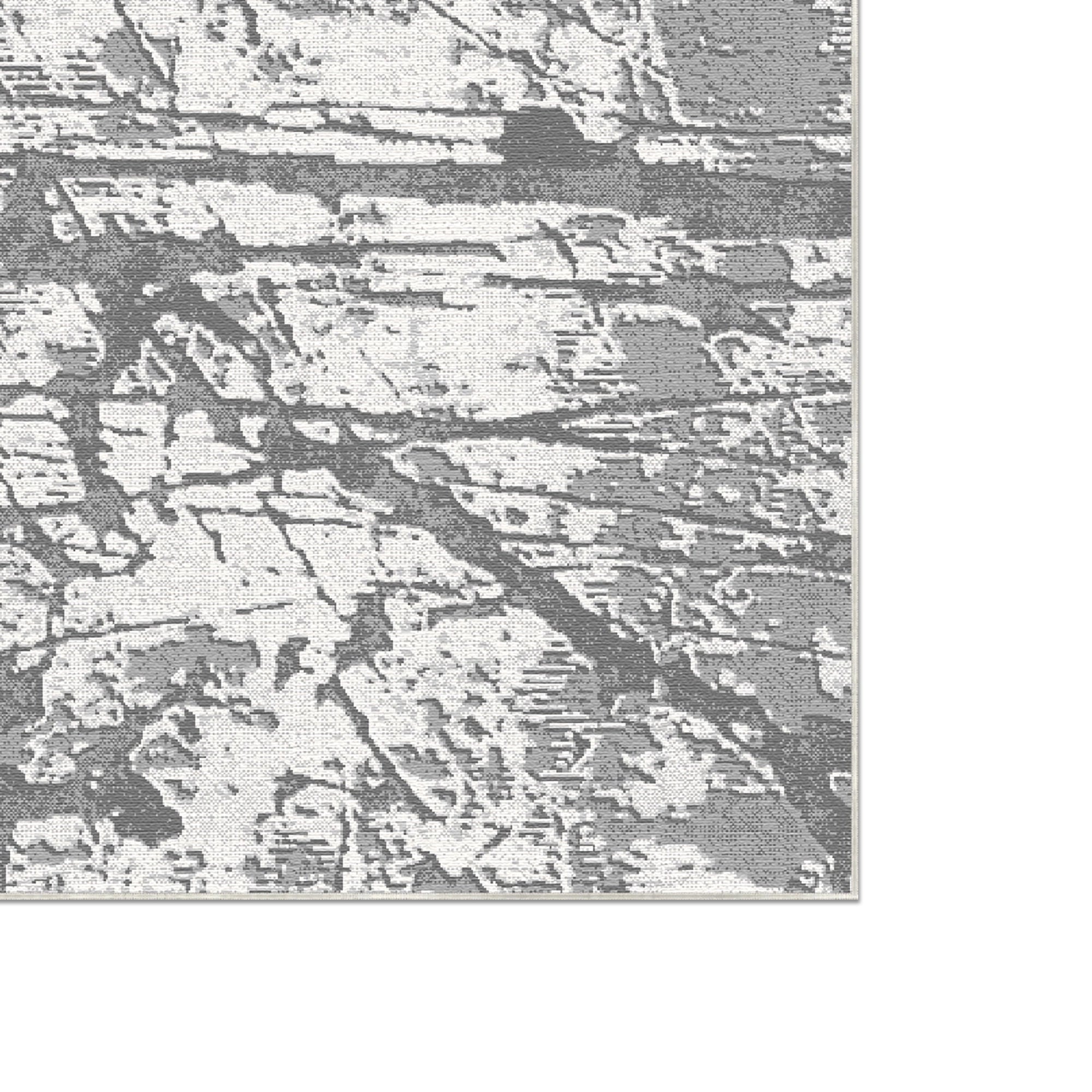 Schieferbruch Teppich mit Abstraktem Used-Look