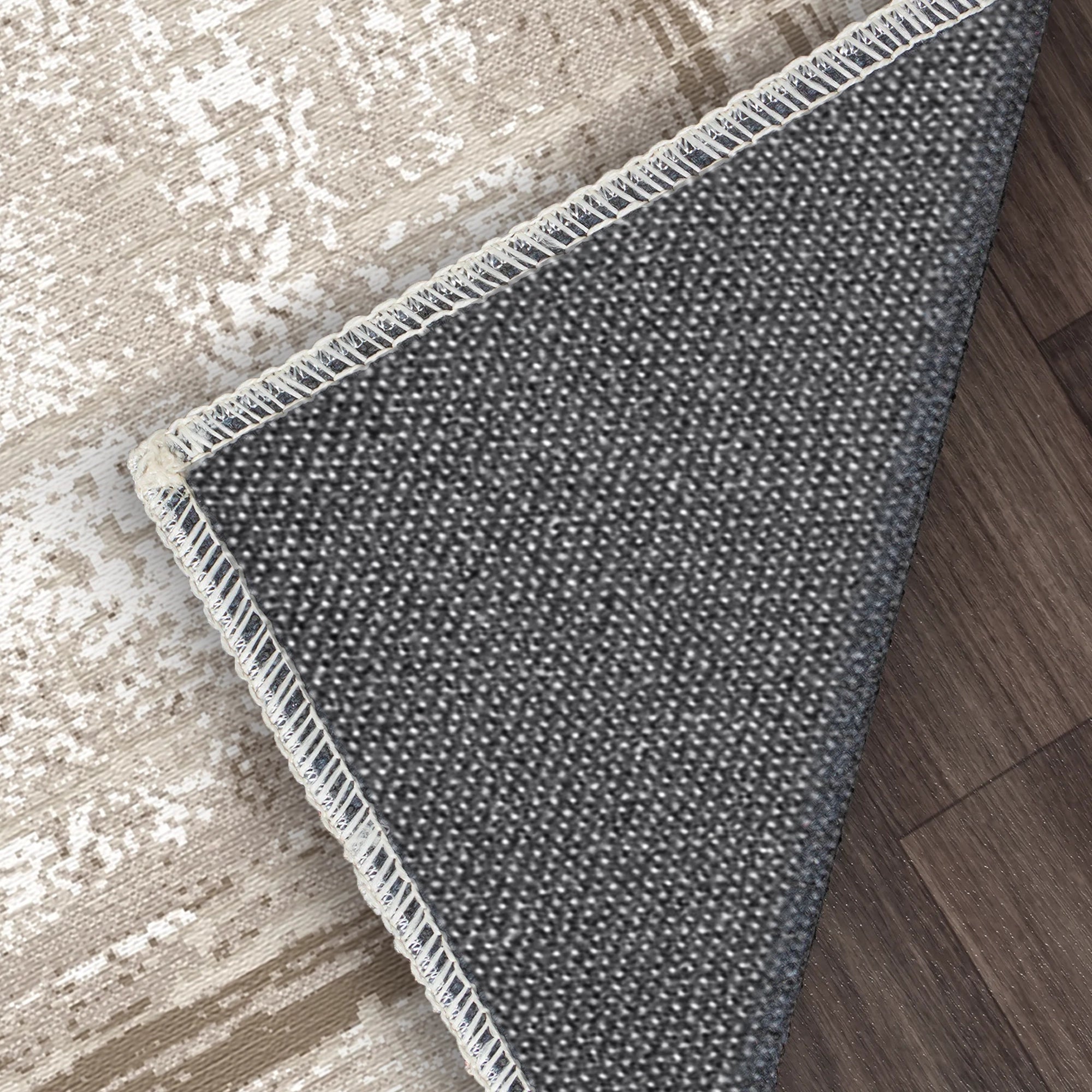 Sandsteinrahmen Abstrakter Teppich im Used-Look