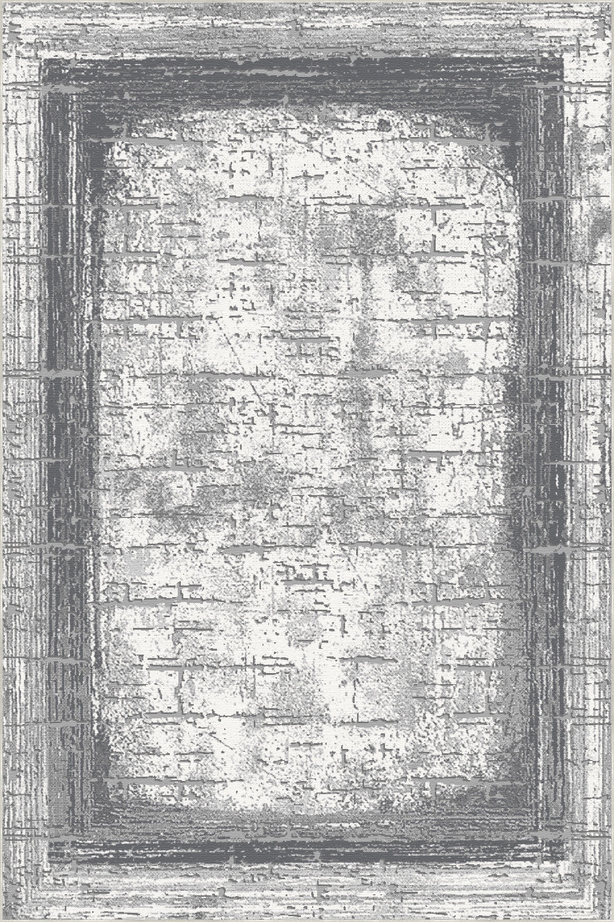 Schieferrahmen Teppich im Used-Look