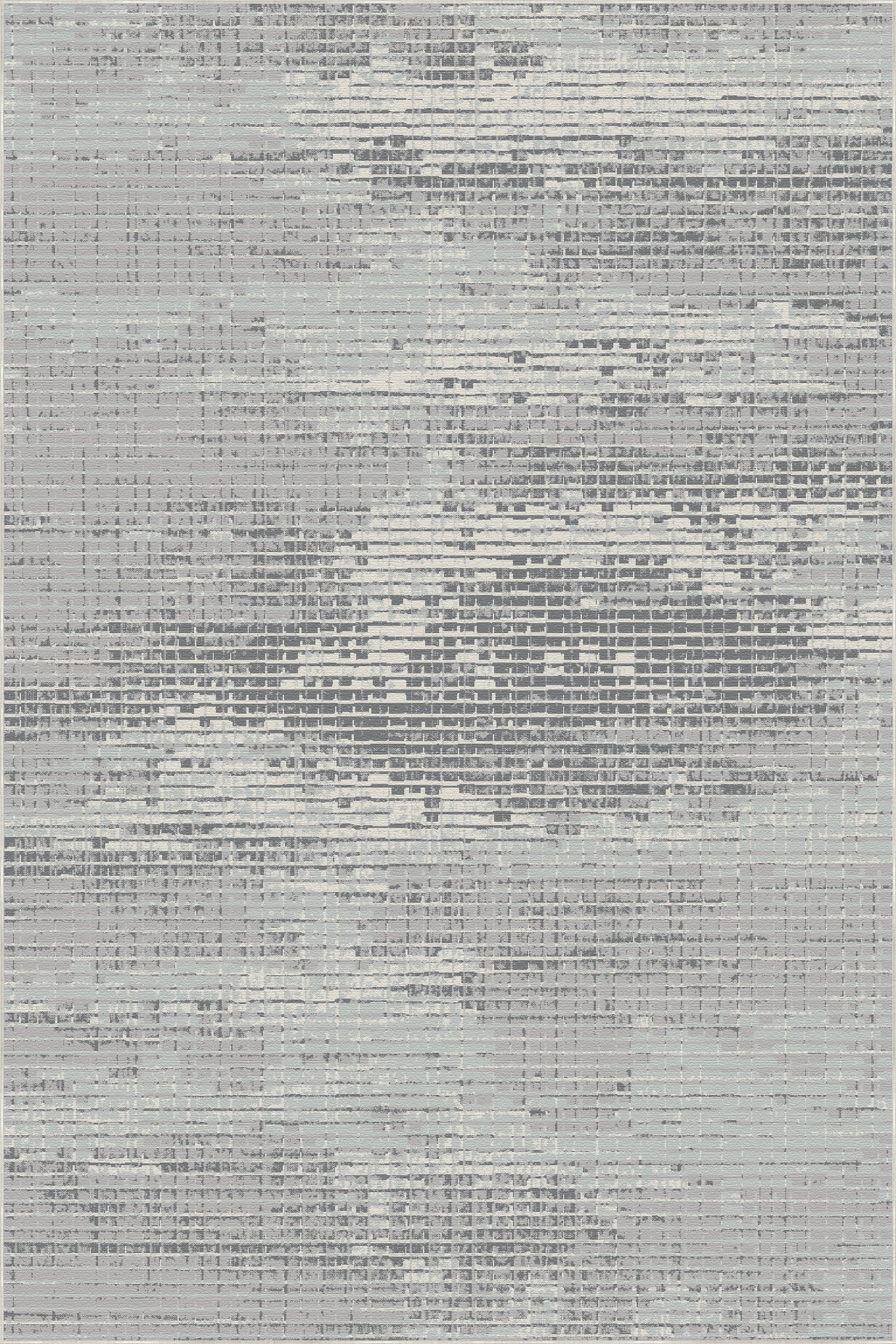 Abstrakter Teppich mit Graphitmatrix-Mosaik