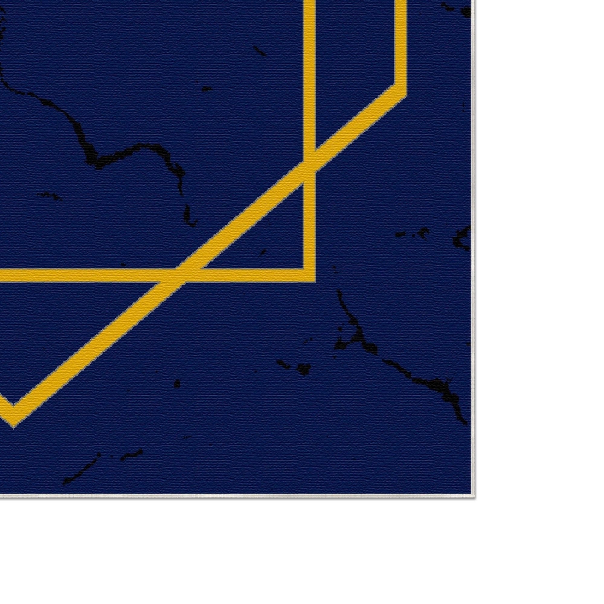 Saphir Diamant Gold Geometrie Teppich