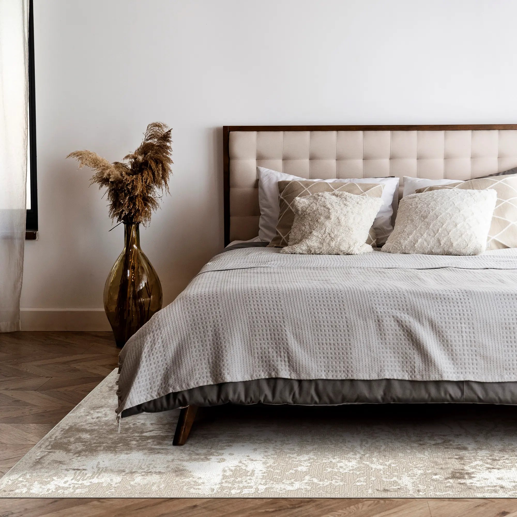 Antike Wolke Beige Abstrakter Teppich