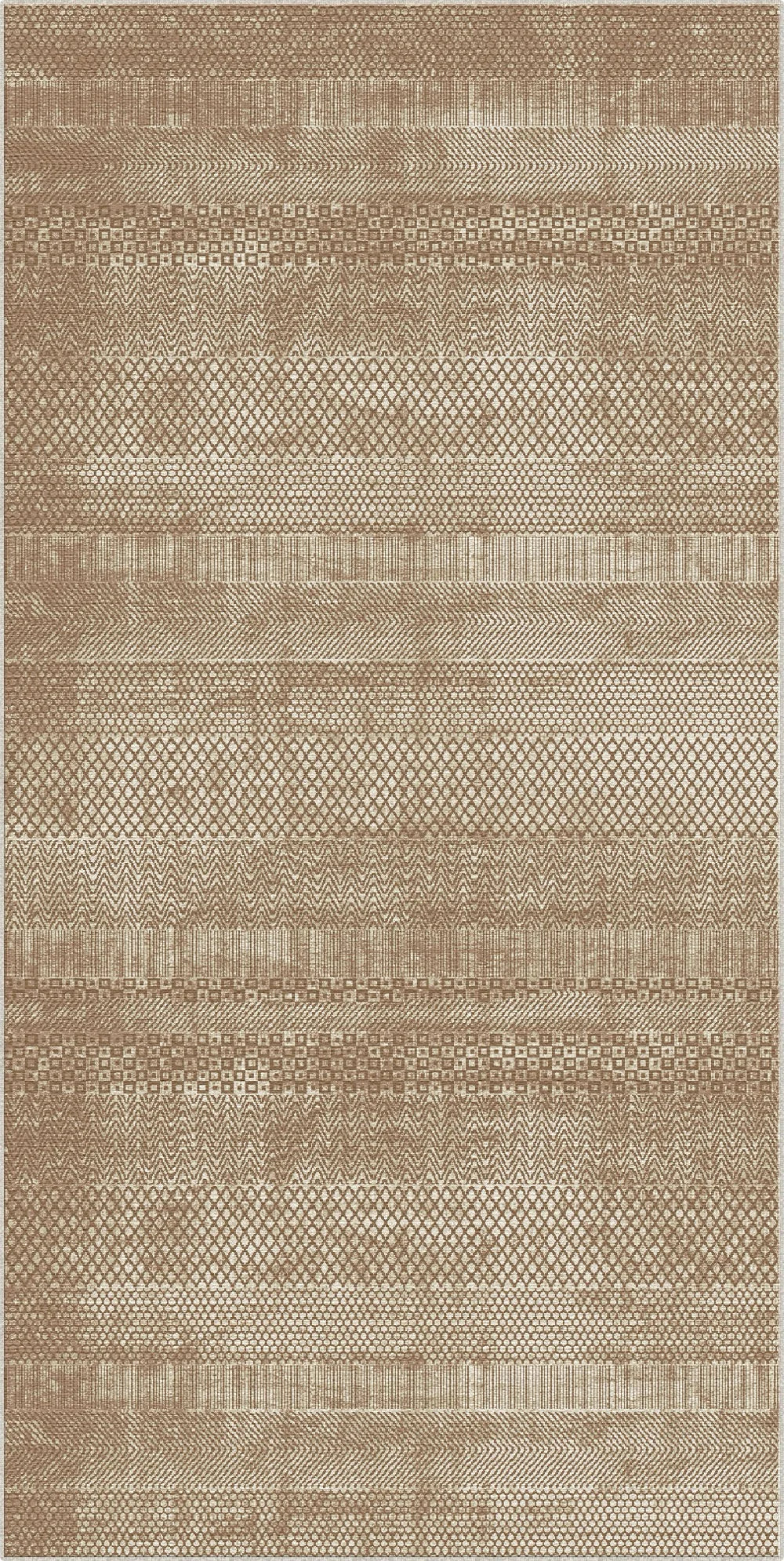 Terra Canyon Gestreifter Geometrischer Teppich