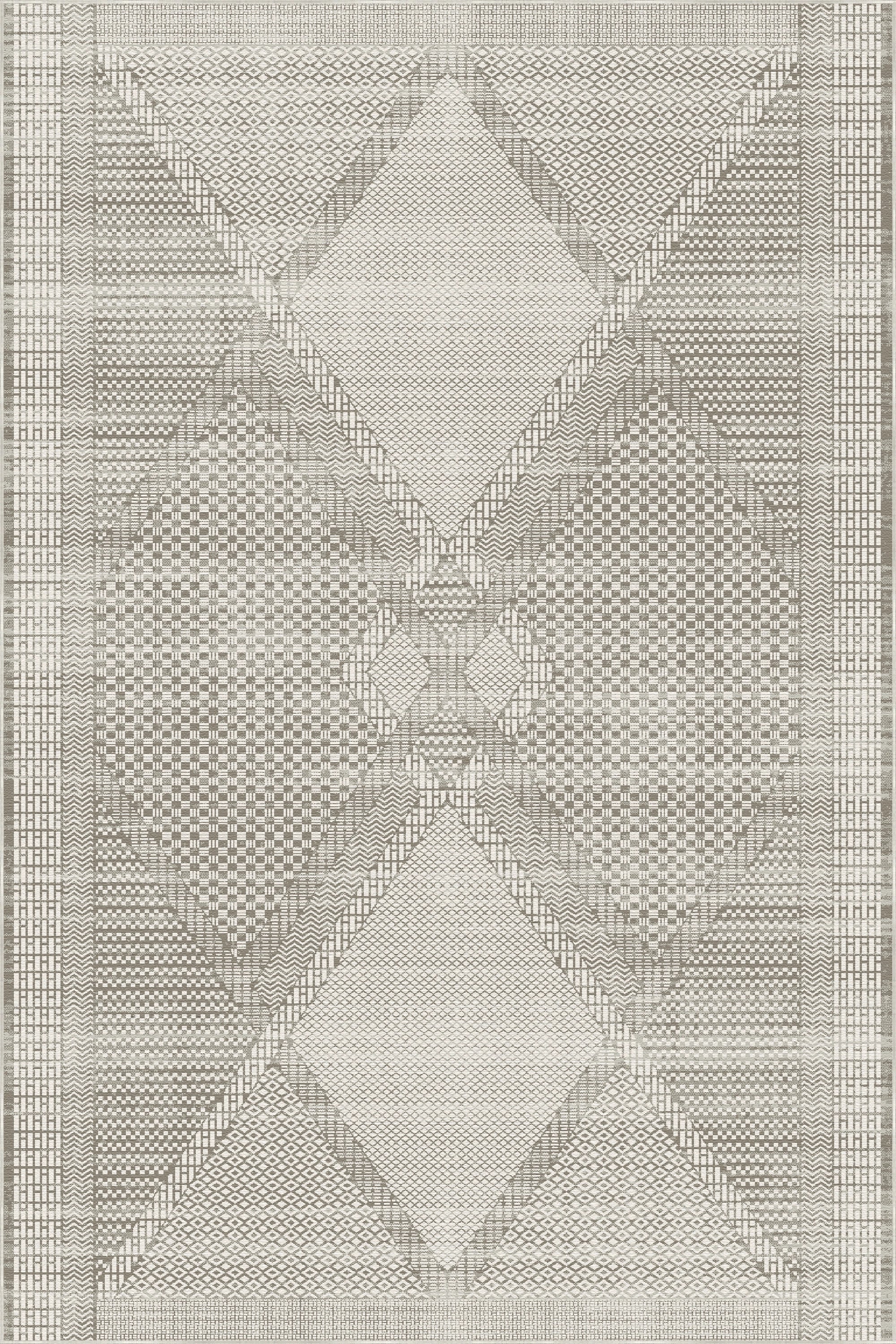 Sandstein Prismen Mosaik Teppich