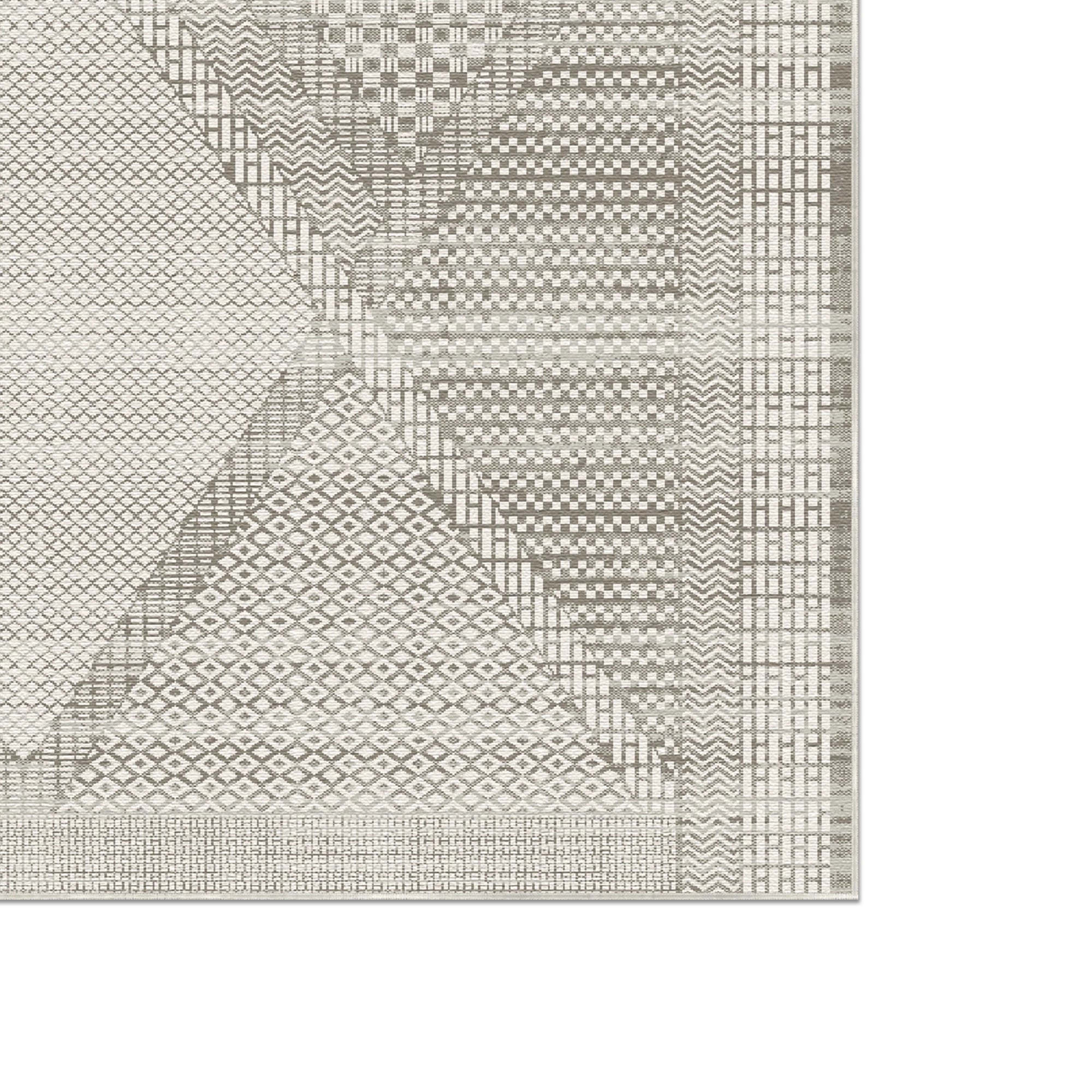 Sandstein Prismen Mosaik Teppich