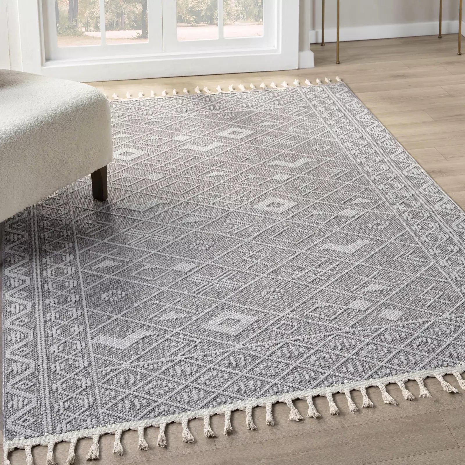 Mystic Loop Soft Carpet Gray - Bella Rugs