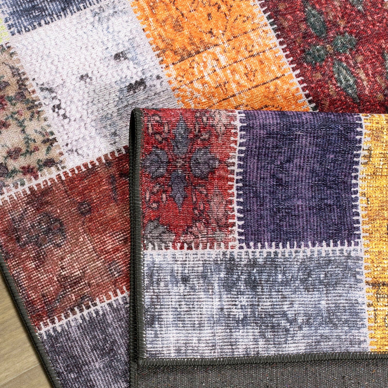 Colorburst Patch Washable Rug
