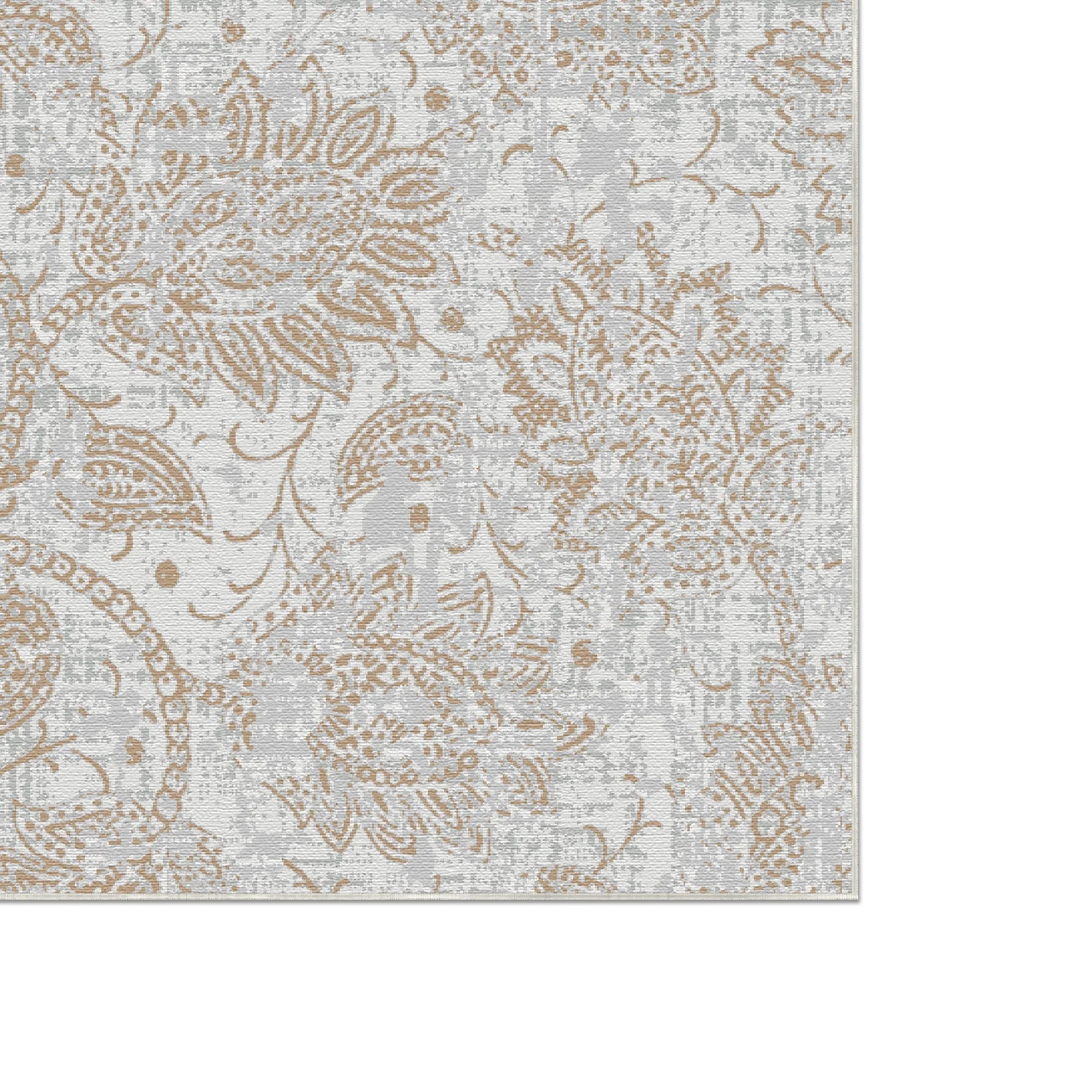 Sandstein Botanischer Handgefertigter Teppich