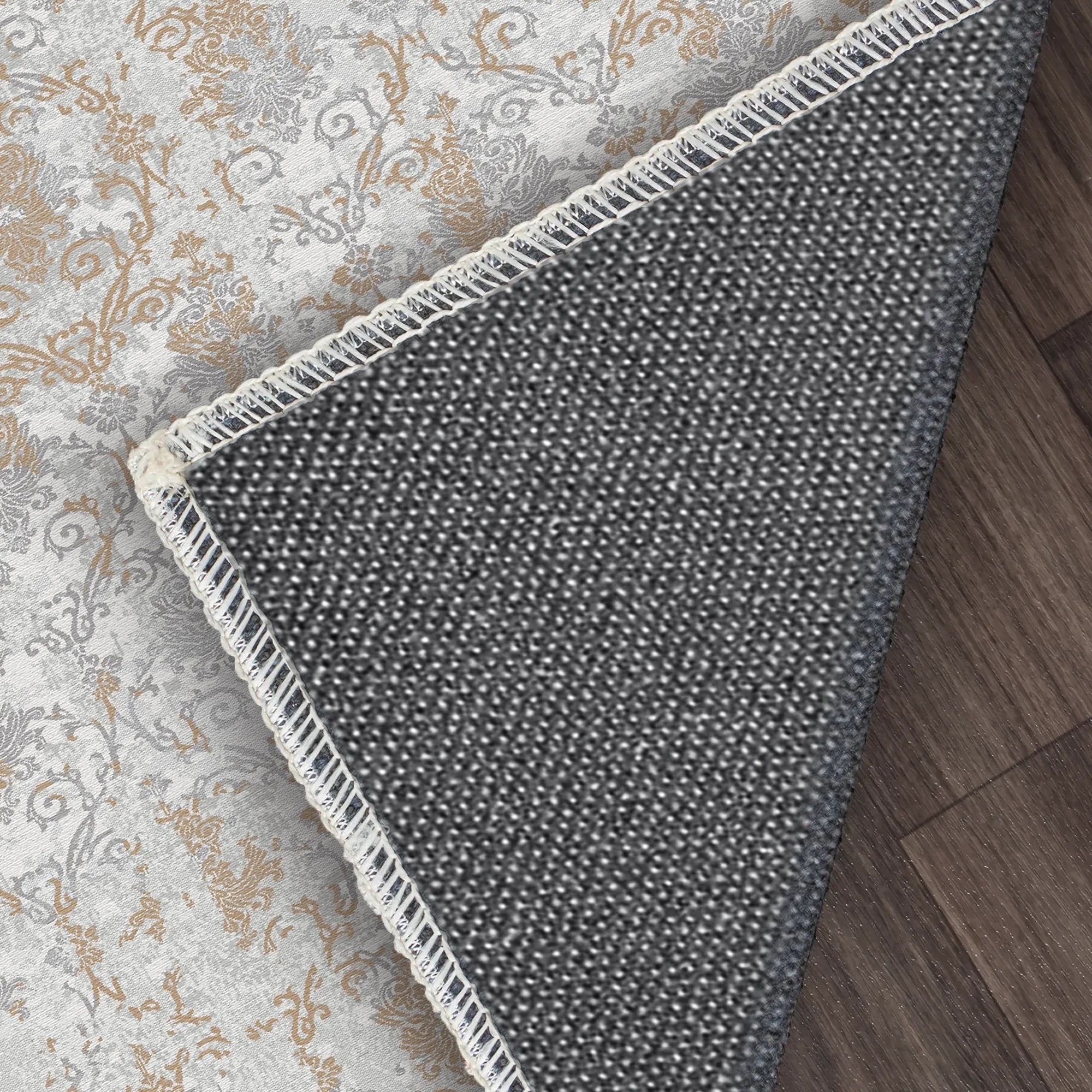 Bernsteinfarbener Verwitterter Damastteppich