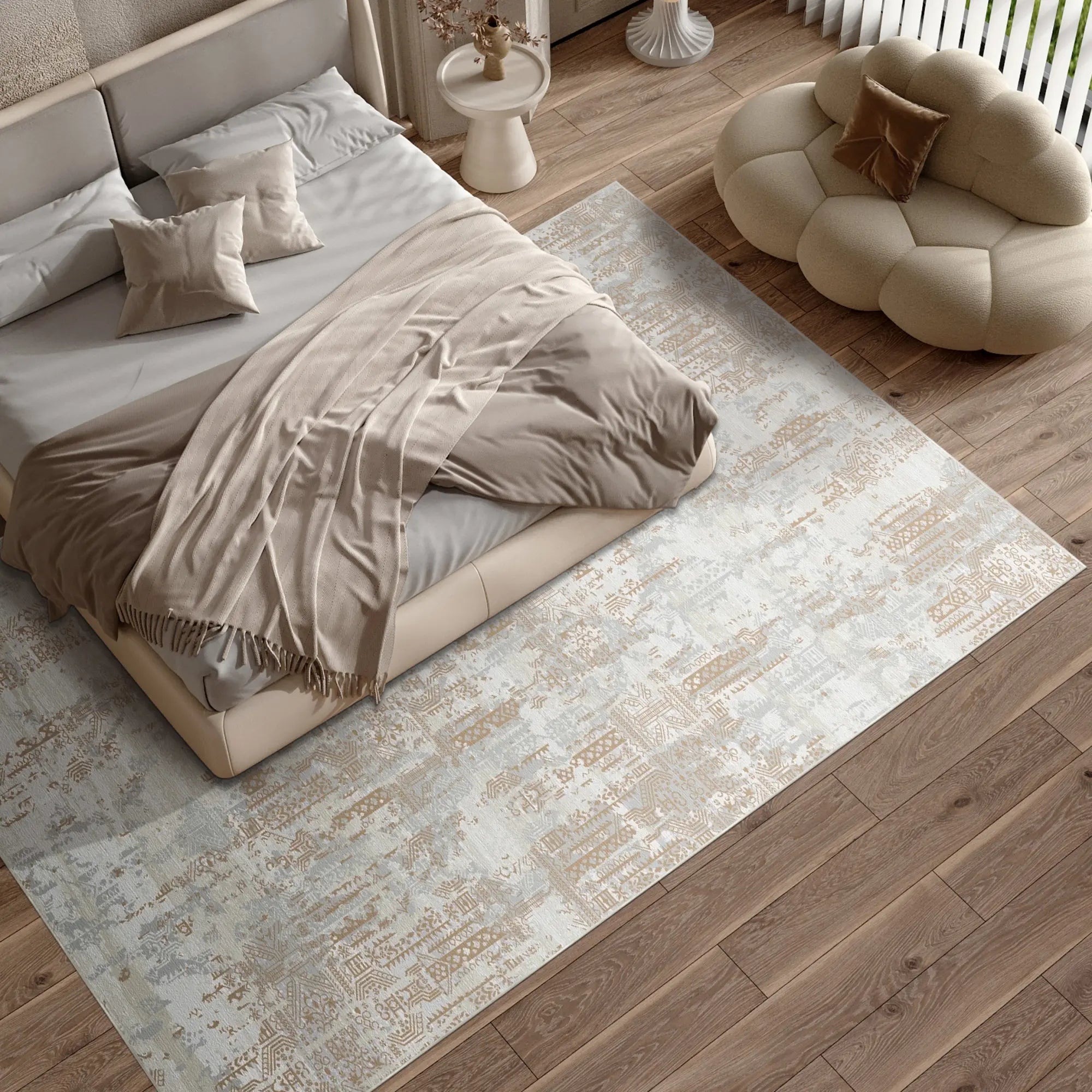 Tectonic Gilded Matrix Beige Teppich