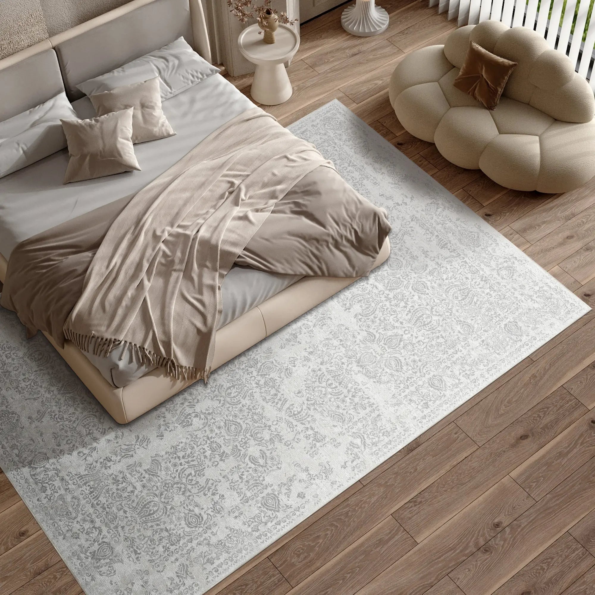 Silvered Echo Timeless Grau Teppich