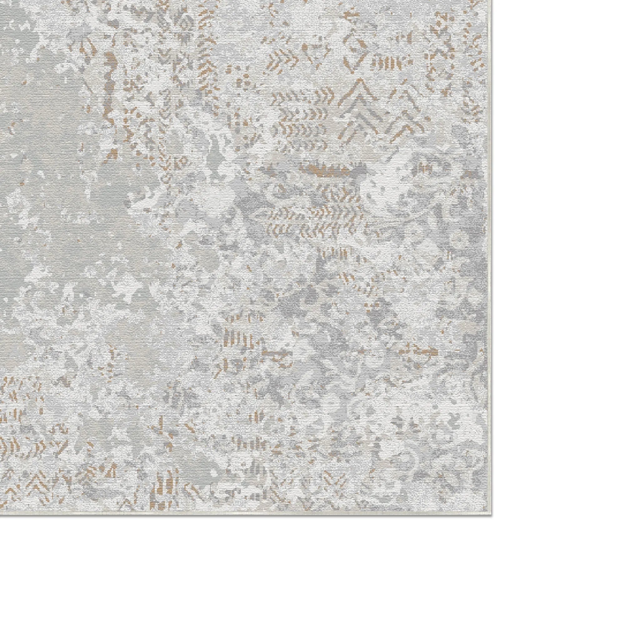 Stratum Tribal Eroded Grey Teppich