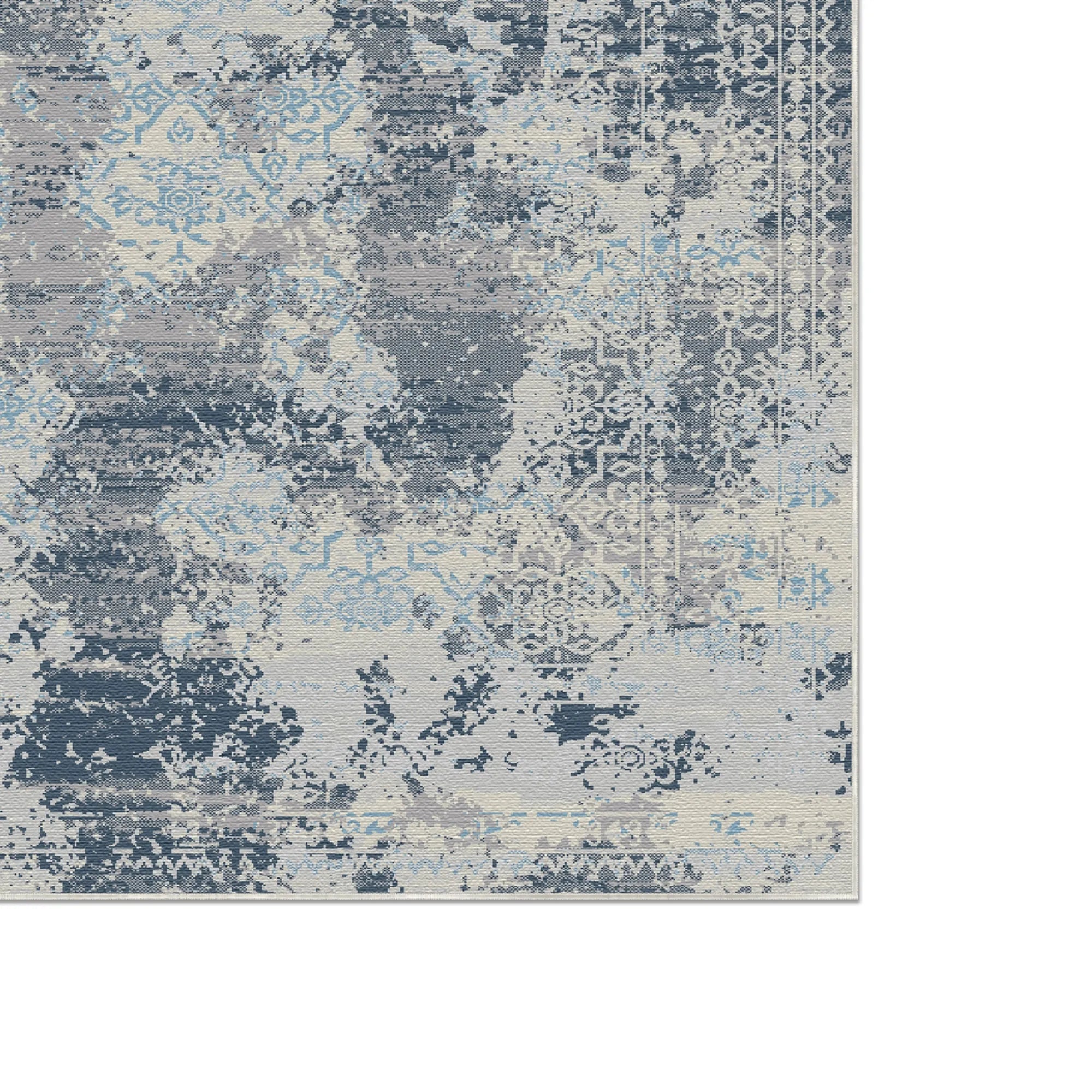 Sapphire Drift Fragment Blau Teppich