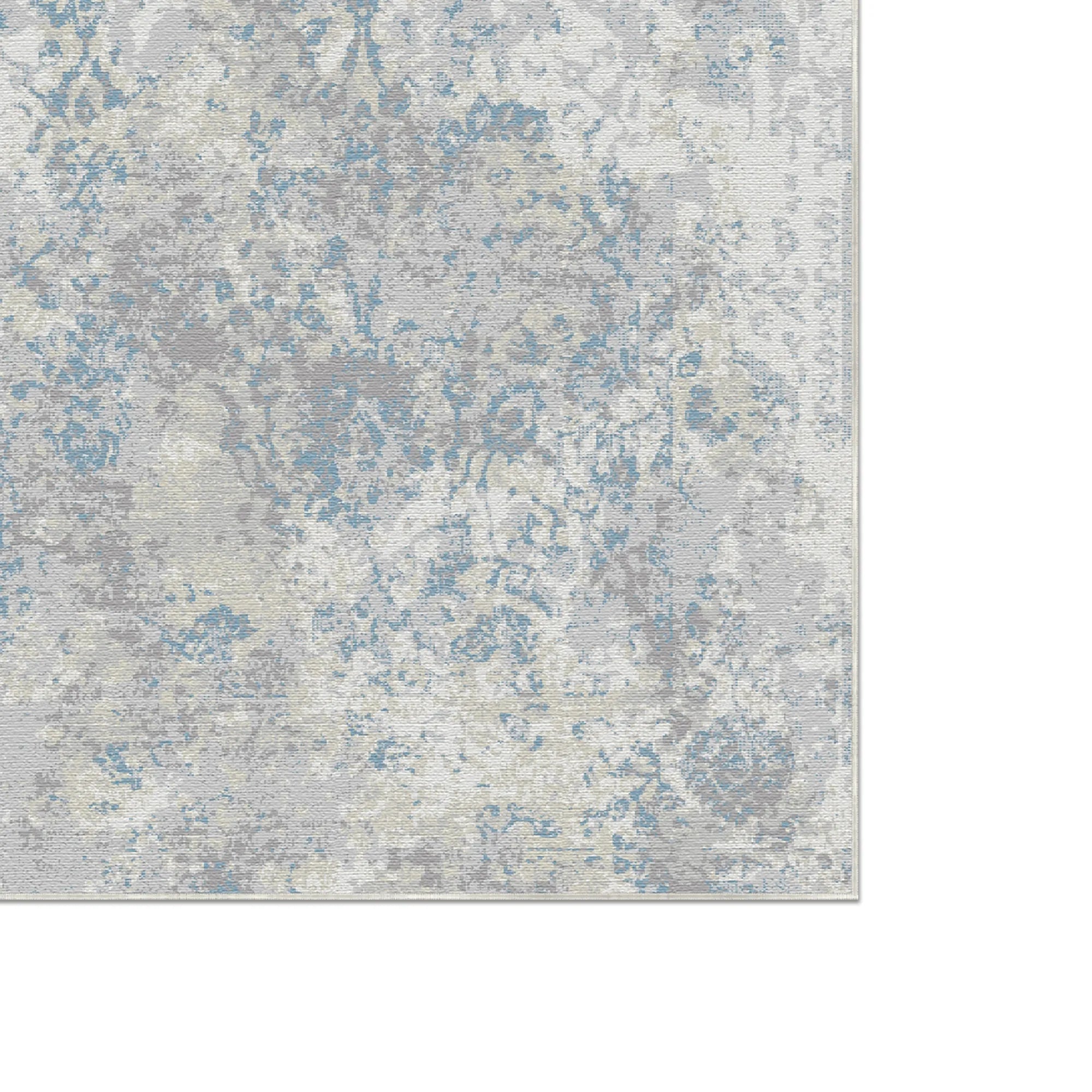 Saphir Echo Fragmentierter Teppich