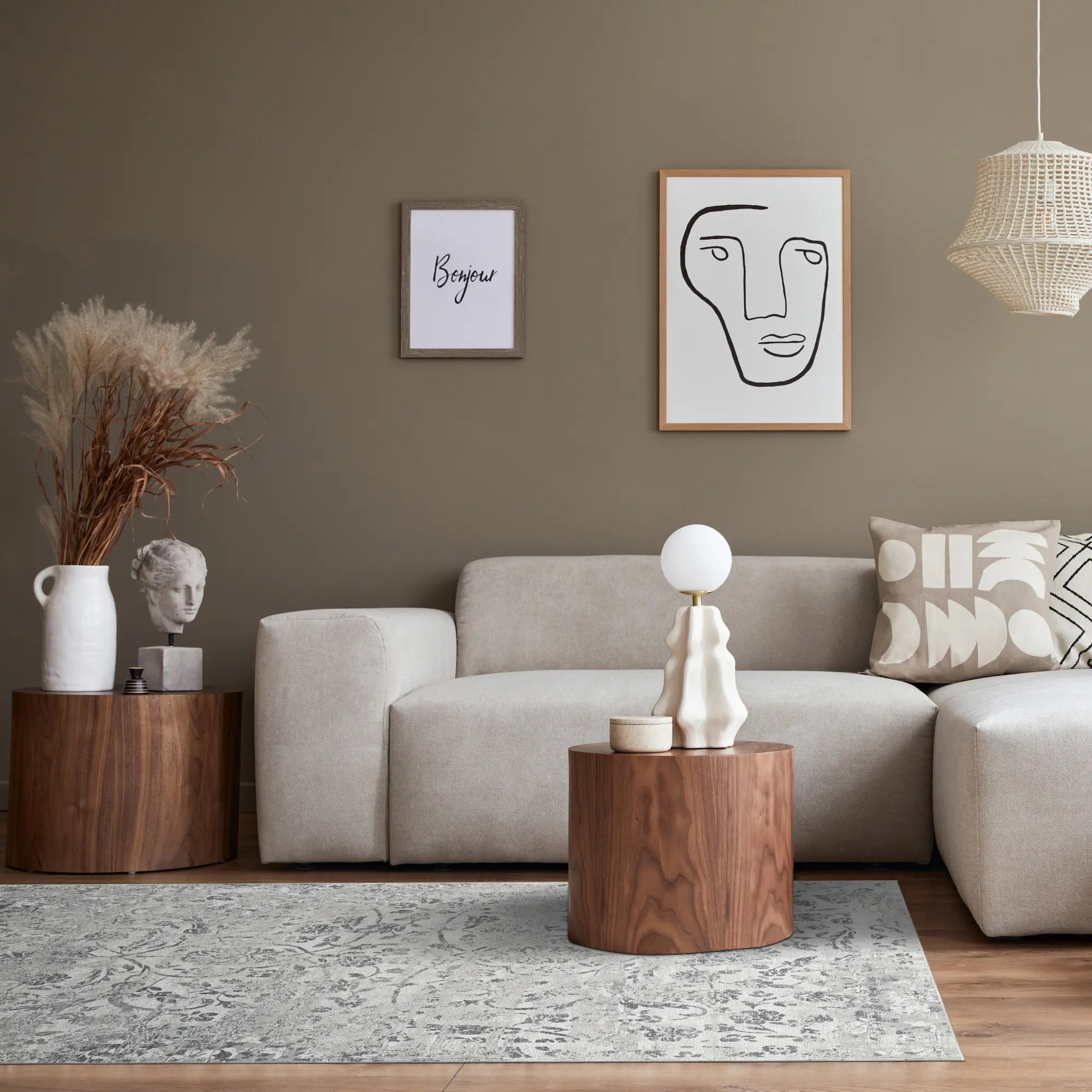 Teppich Charcoal Petal Spectral Grey