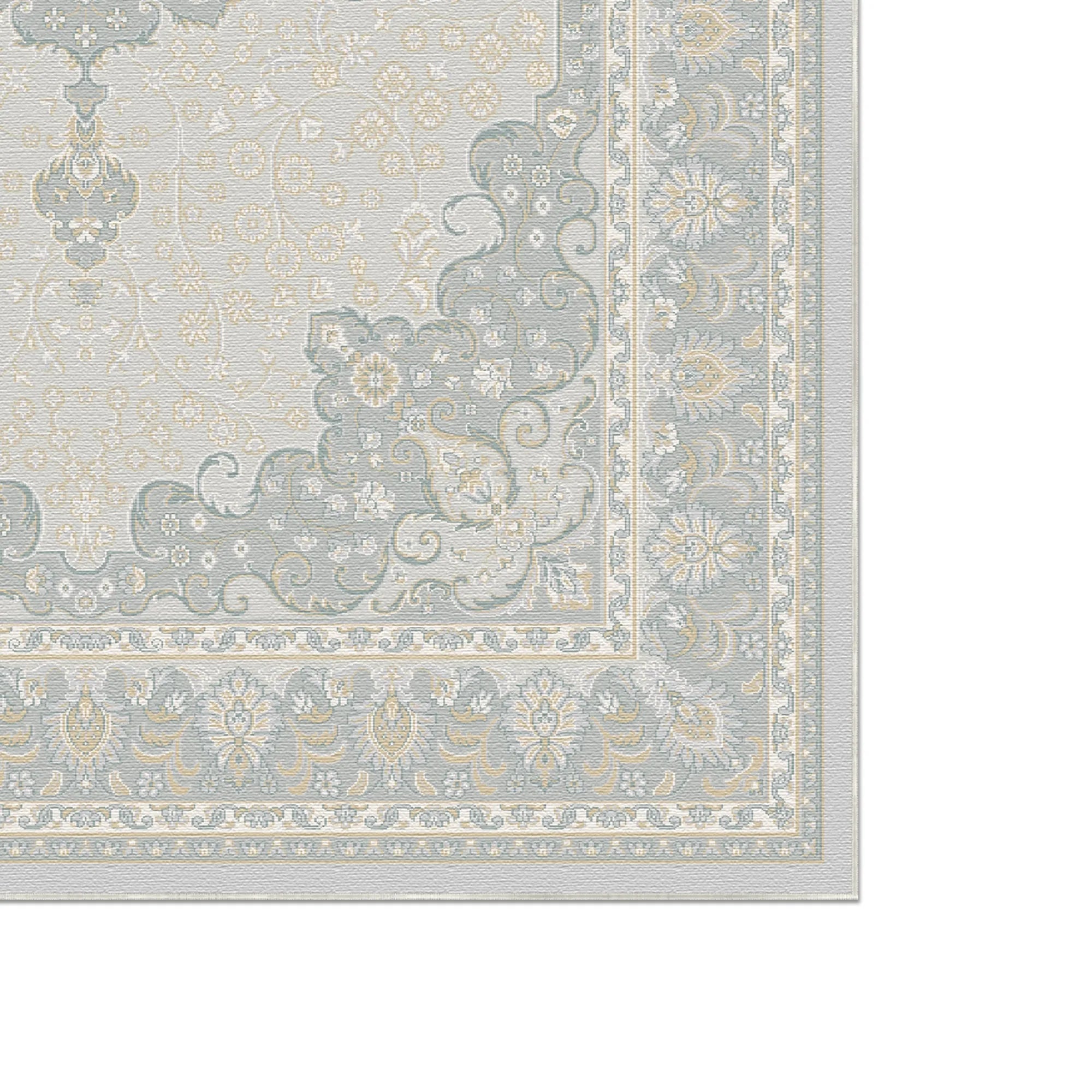 Heirloom Hellblauer Medaillon Teppich
